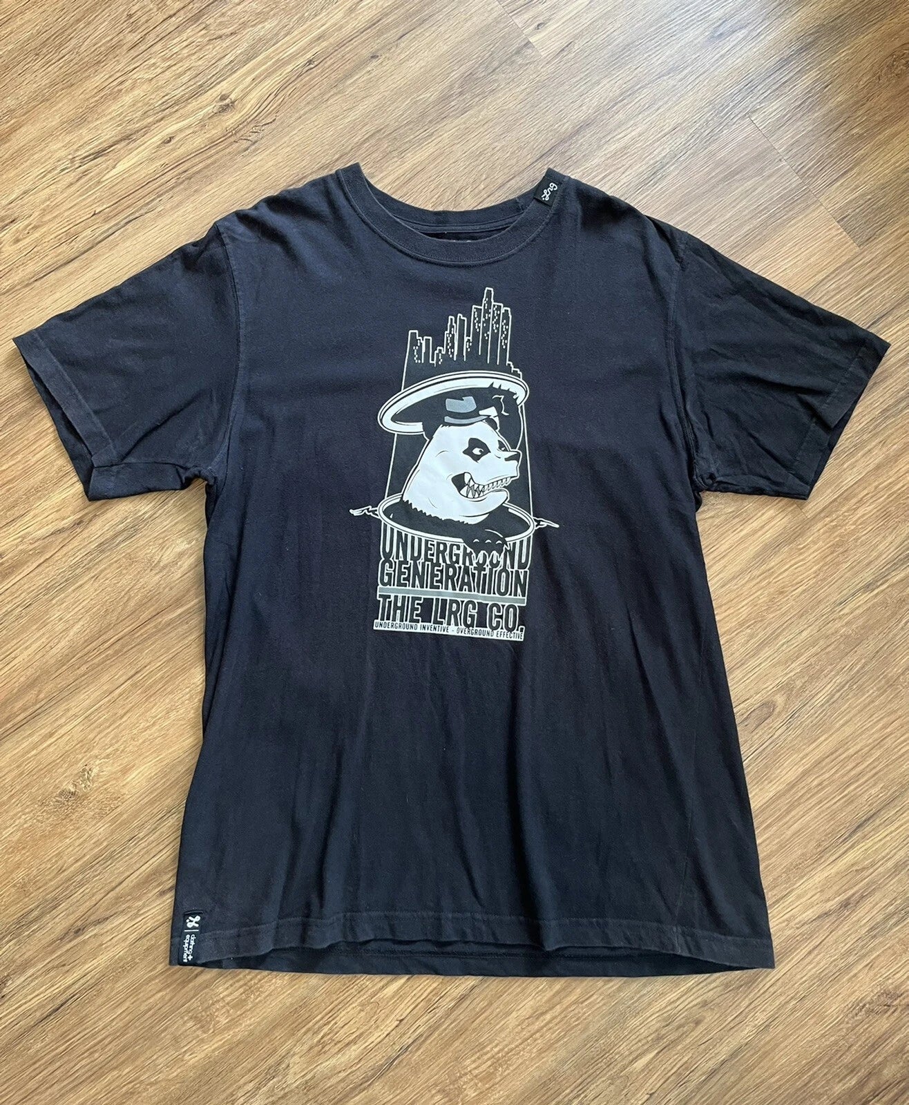 LRG BRAND Mens Black Premium Fit T Shirt Graphic Print Underground Generation XL Unisex T-shirt, Sweatshirt, Hoodie, Long Sleeve Tee - T-Shirt, Sweatshirt, Hoodie