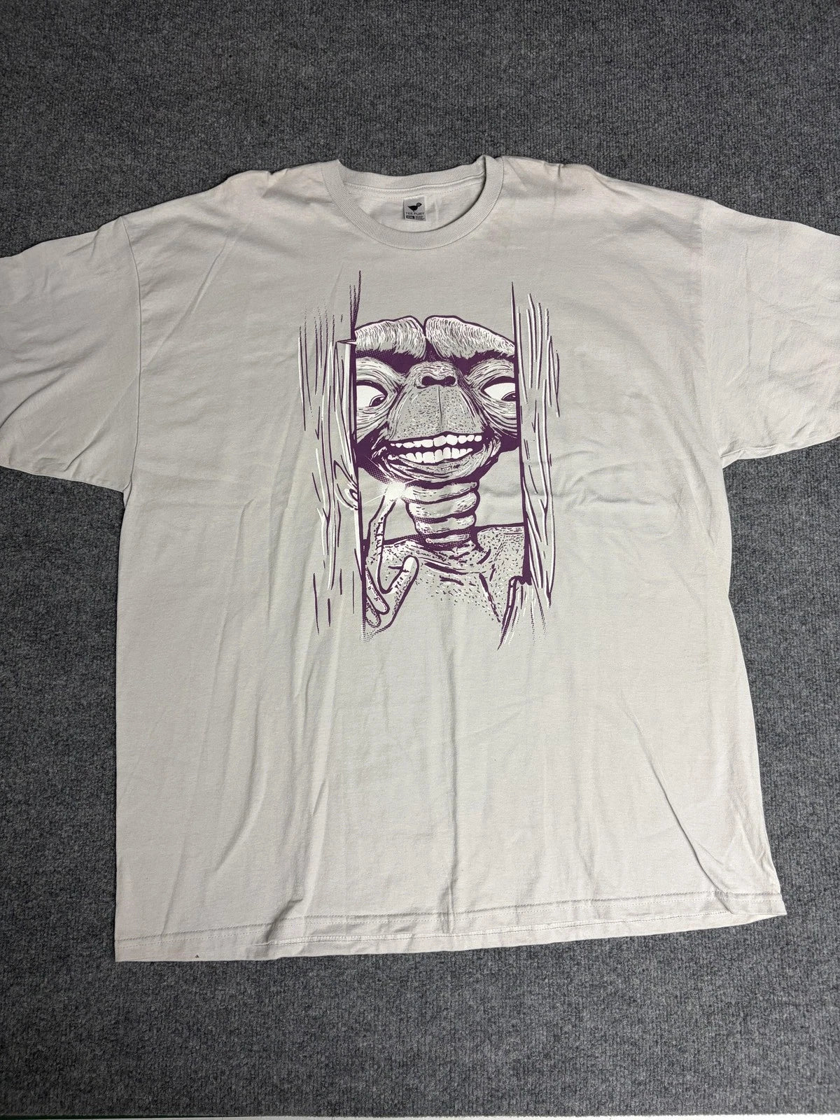 TeeFury Shirt Mens 2XL White E.T. Peeking Door Graphic Tee Movie Sci-Fi Art Unisex T-shirt, Sweatshirt, Hoodie, Long Sleeve Tee - T-Shirt, Sweatshirt, Hoodie