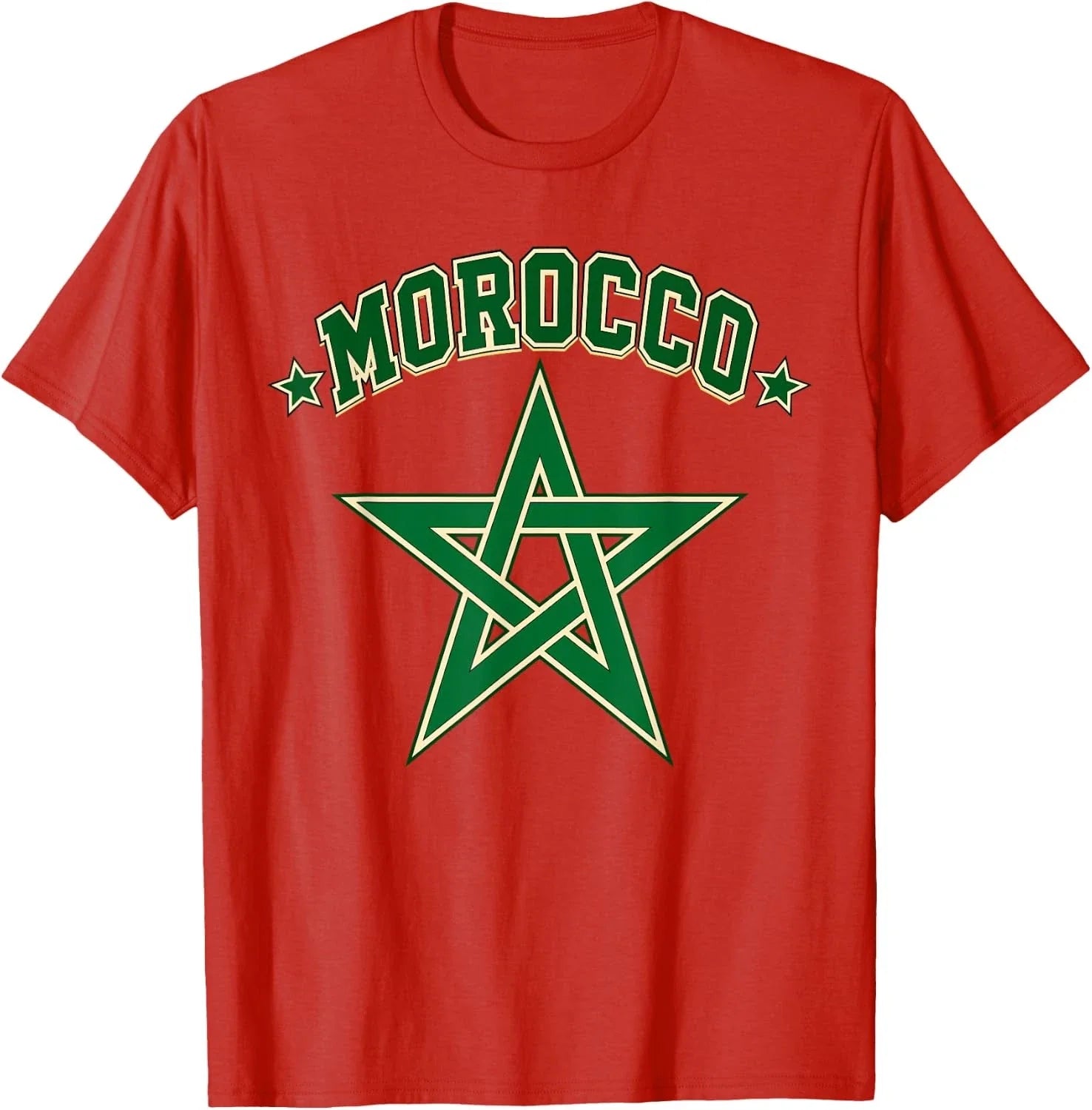 Morocco Flag Patriotic Moroccan Unisex T-Shirt Unisex T-shirt, Sweatshirt, Hoodie, Long Sleeve Tee - T-Shirt, Sweatshirt, Hoodie