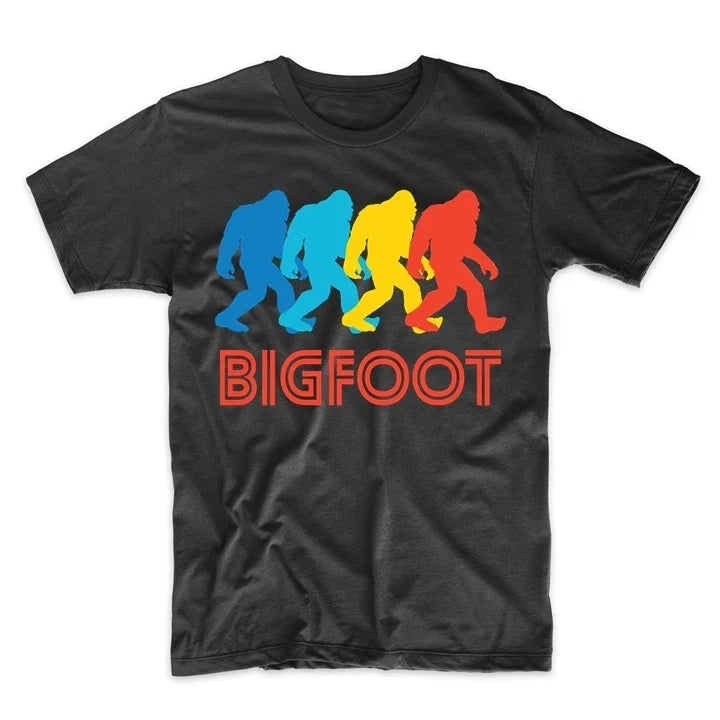 Men's Sasquatch Shirt - Bigfoot Silhouette Retro Pop Art Graphic T-Shirt Unisex T-shirt, Sweatshirt, Hoodie, Long Sleeve Tee - T-Shirt, Sweatshirt, Hoodie