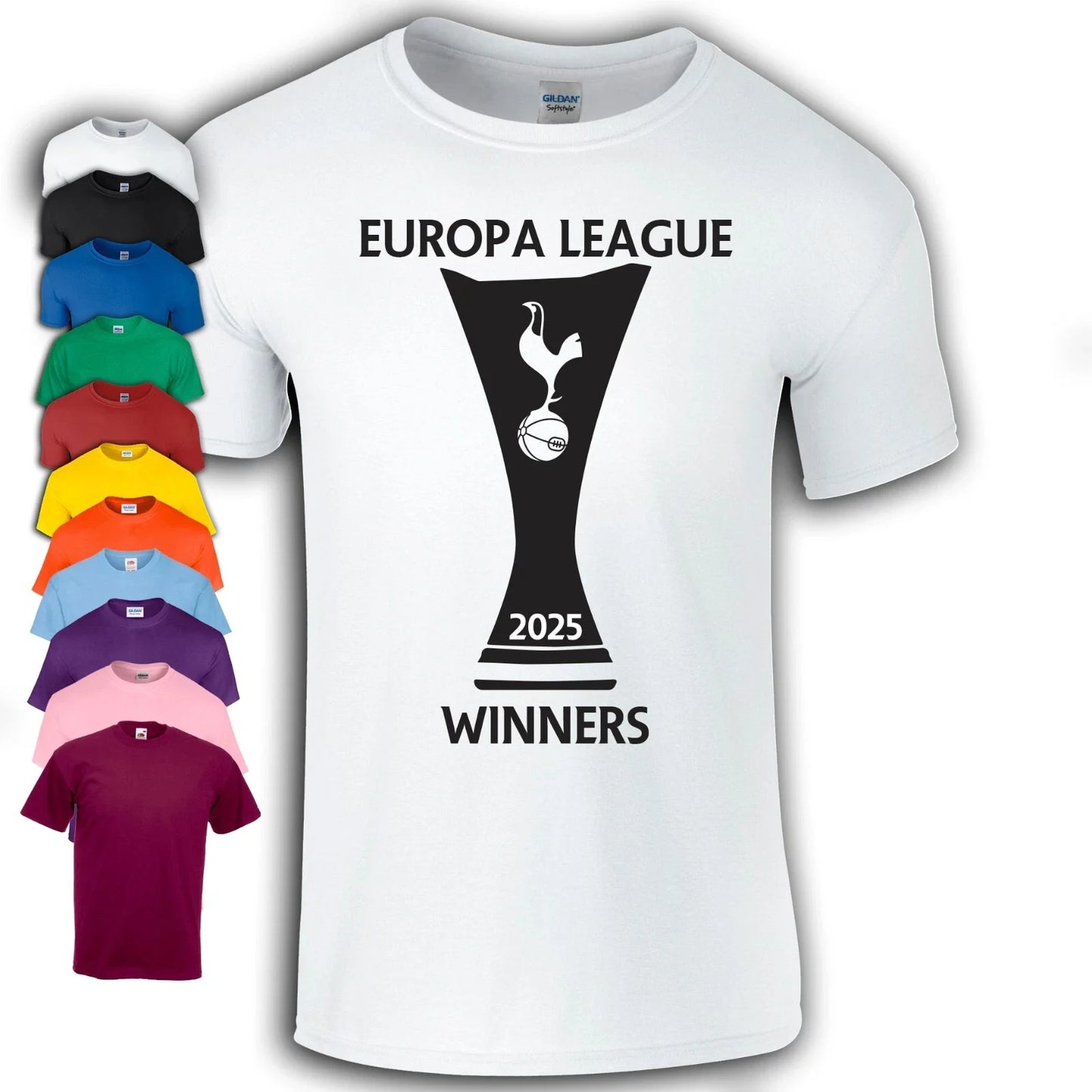 Spurs Europa Winners 2025 | Tottenham Hotspur Unisex T-shirt, Sweatshirt, Hoodie, Long Sleeve Tee - T-Shirt, Sweatshirt, Hoodie