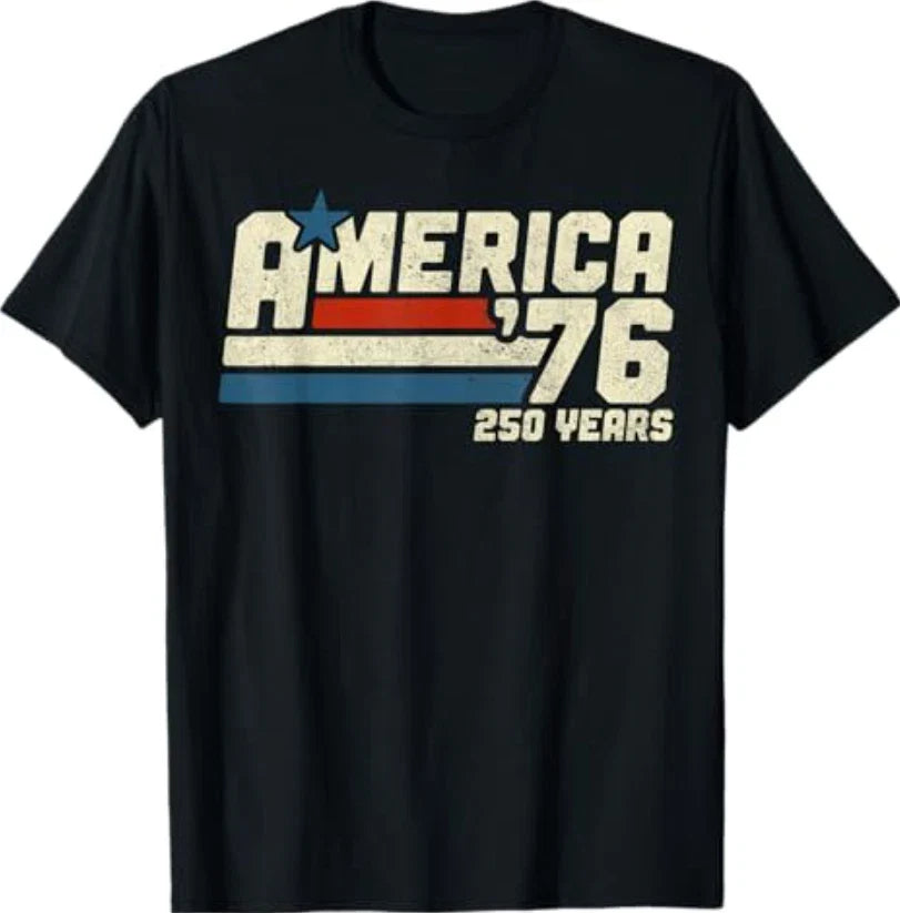 250th Anniversary USA Shirt America Retro 250 Years 1776 2026 Tee T-Shirt Unisex T-shirt, Sweatshirt, Hoodie, Long Sleeve Tee - T-Shirt, Sweatshirt, Hoodie