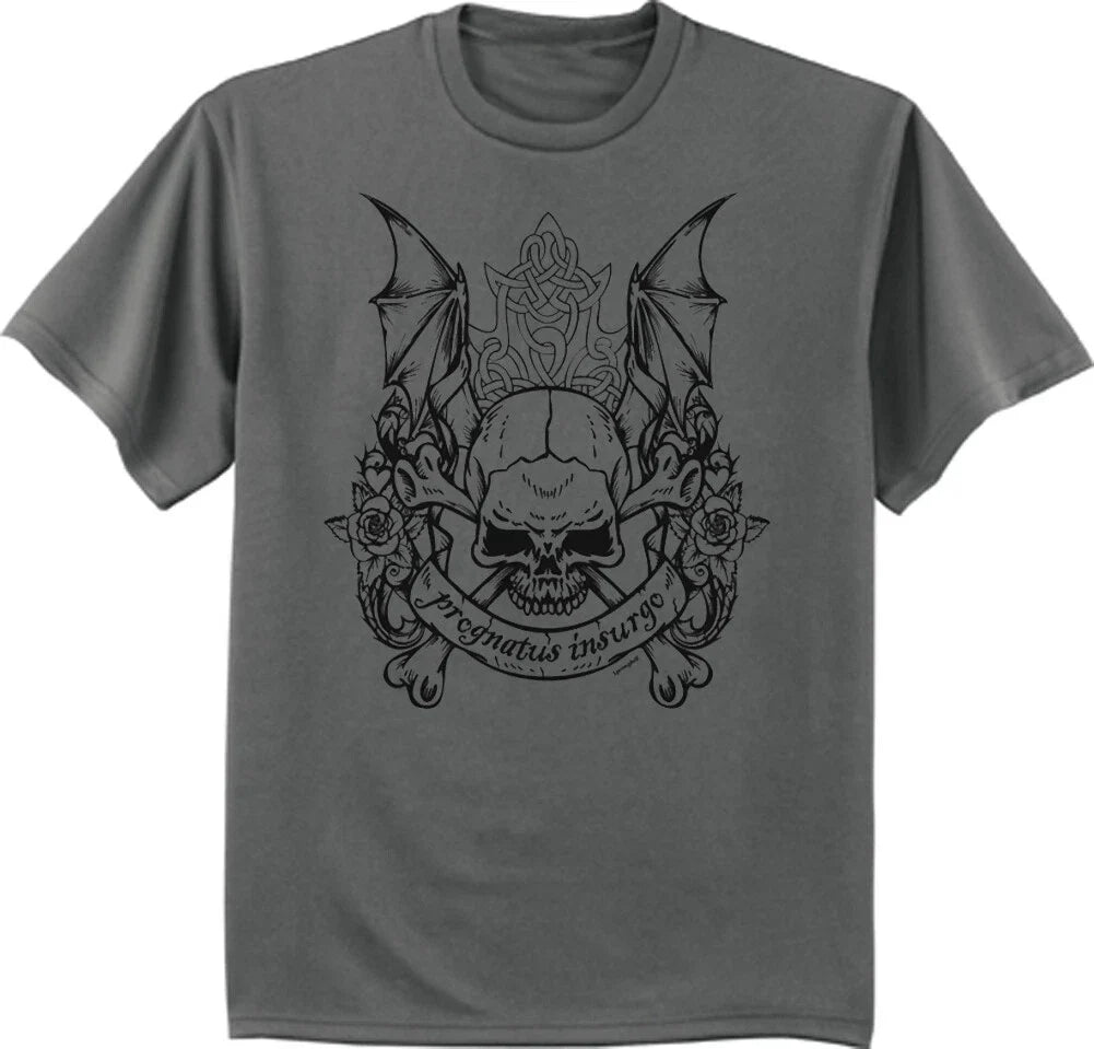 Bat Wings Skull T-shirt Mens Graphic Tee Clothing Apparel Unisex T-shirt, Sweatshirt, Hoodie, Long Sleeve Tee - T-Shirt, Sweatshirt, Hoodie