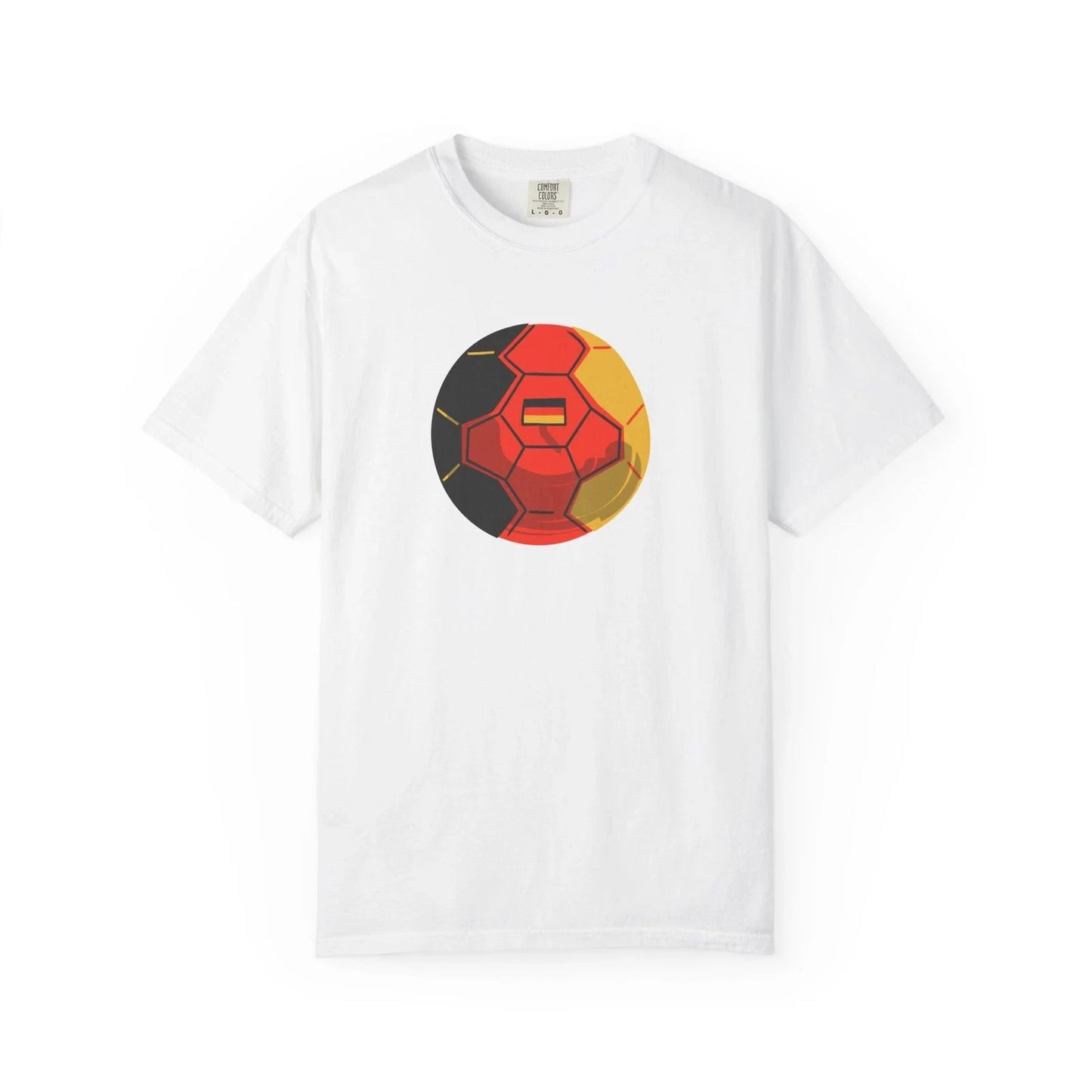 German Flag Soccer Ball T-Shirt | Fuball Germany Jersey Style Unisex T-shirt, Sweatshirt, Hoodie, Long Sleeve Tee - T-Shirt, Sweatshirt, Hoodie