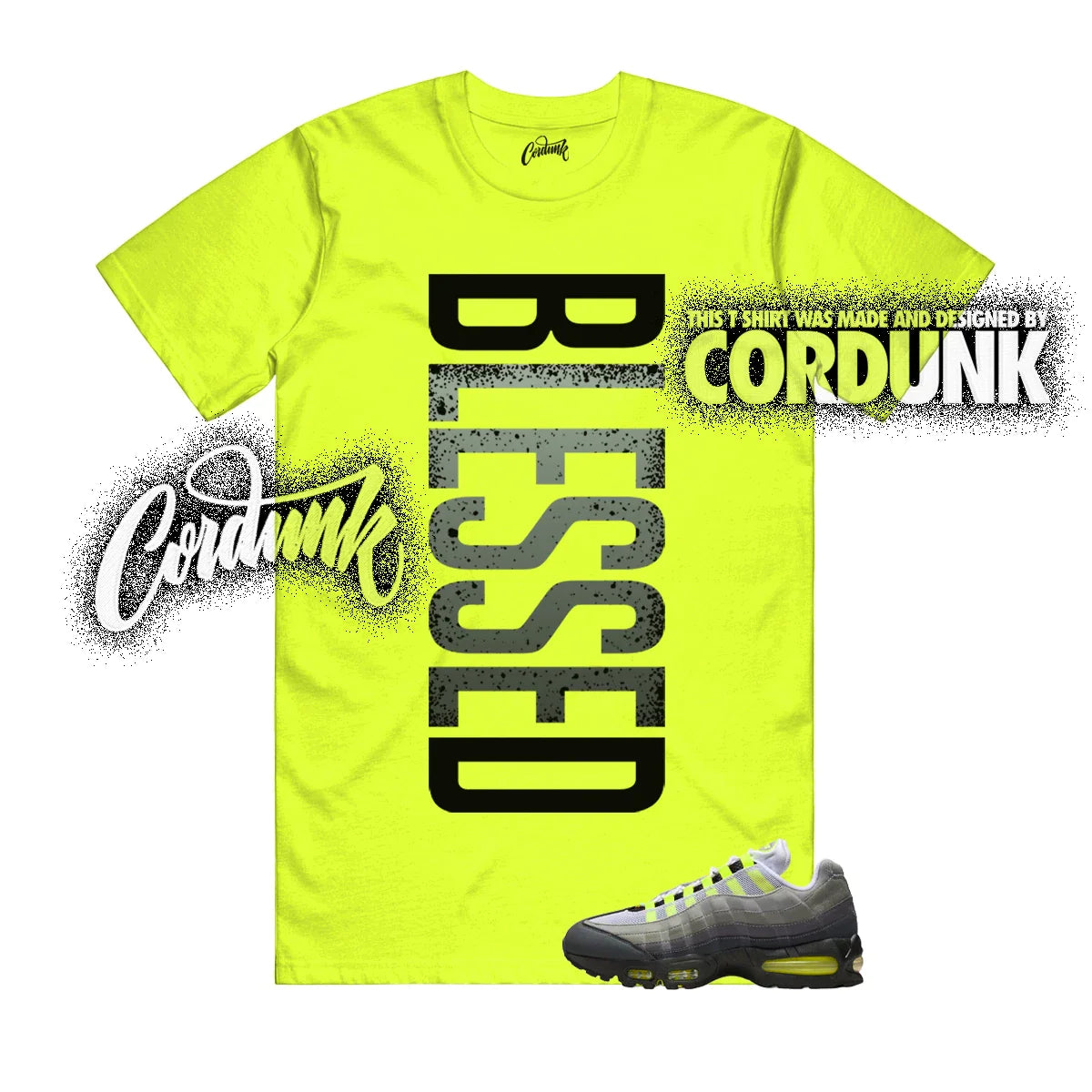 Air Max 95 Big Bubble Neon Yellow Black Cool Grey OG 2026 T Shirt Match VERTBLS Unisex T-shirt, Sweatshirt, Hoodie, Long Sleeve Tee - T-Shirt, Sweatshirt, Hoodie
