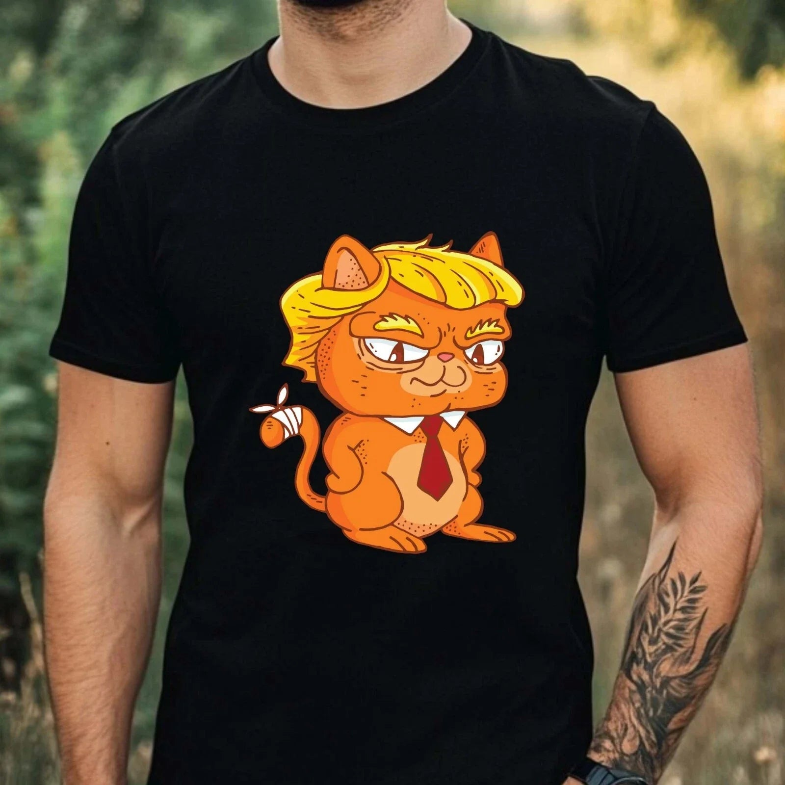 Mens Funny Cat Print Cotton T-Shirt Size XS to 5XL Unisex T-shirt, Sweatshirt, Hoodie, Long Sleeve Tee - T-Shirt, Sweatshirt, Hoodie