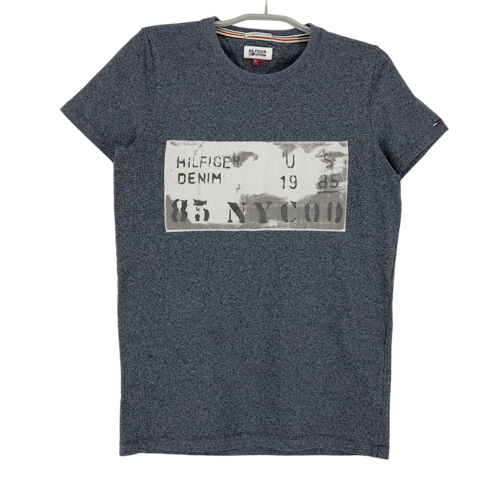 TOMMY HILFIGER Regular Round Neck Blue T-Shirt Men Size M Unisex T-shirt, Sweatshirt, Hoodie, Long Sleeve Tee - T-Shirt, Sweatshirt, Hoodie