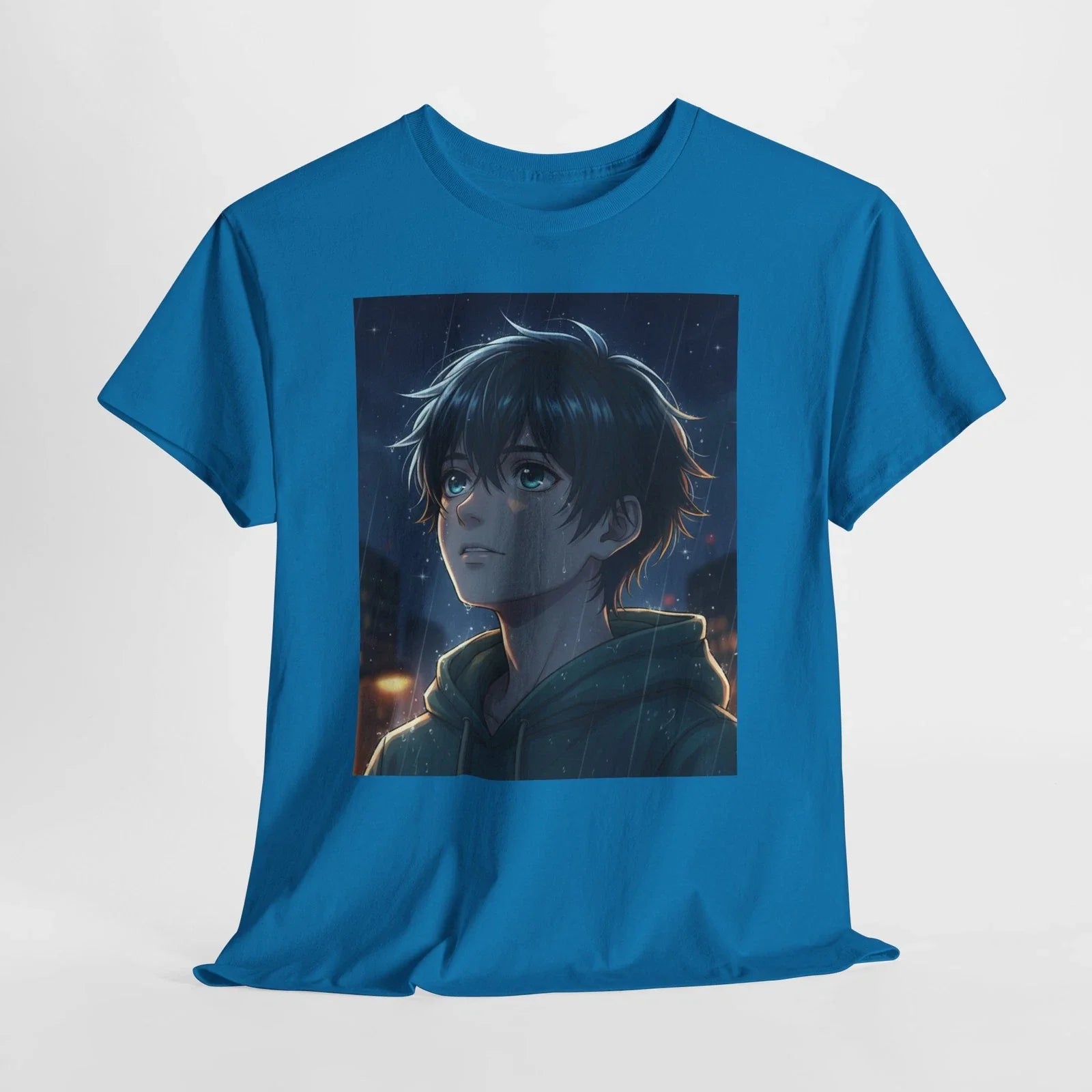 Anime Dreamer T-Shirt  Night Sky Wish Aesthetic Graphic Tee, Manga Style Street Unisex T-shirt, Sweatshirt, Hoodie, Long Sleeve Tee - T-Shirt, Sweatshirt, Hoodie