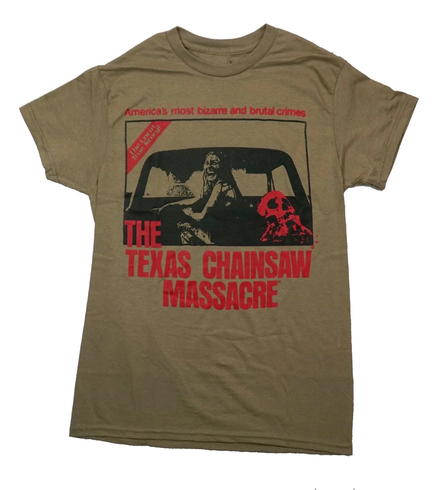 Texas Chainsaw Massacre New Adult T-Shirt - America's Most Bizarre Poster Unisex T-shirt, Sweatshirt, Hoodie, Long Sleeve Tee - T-Shirt, Sweatshirt, Hoodie
