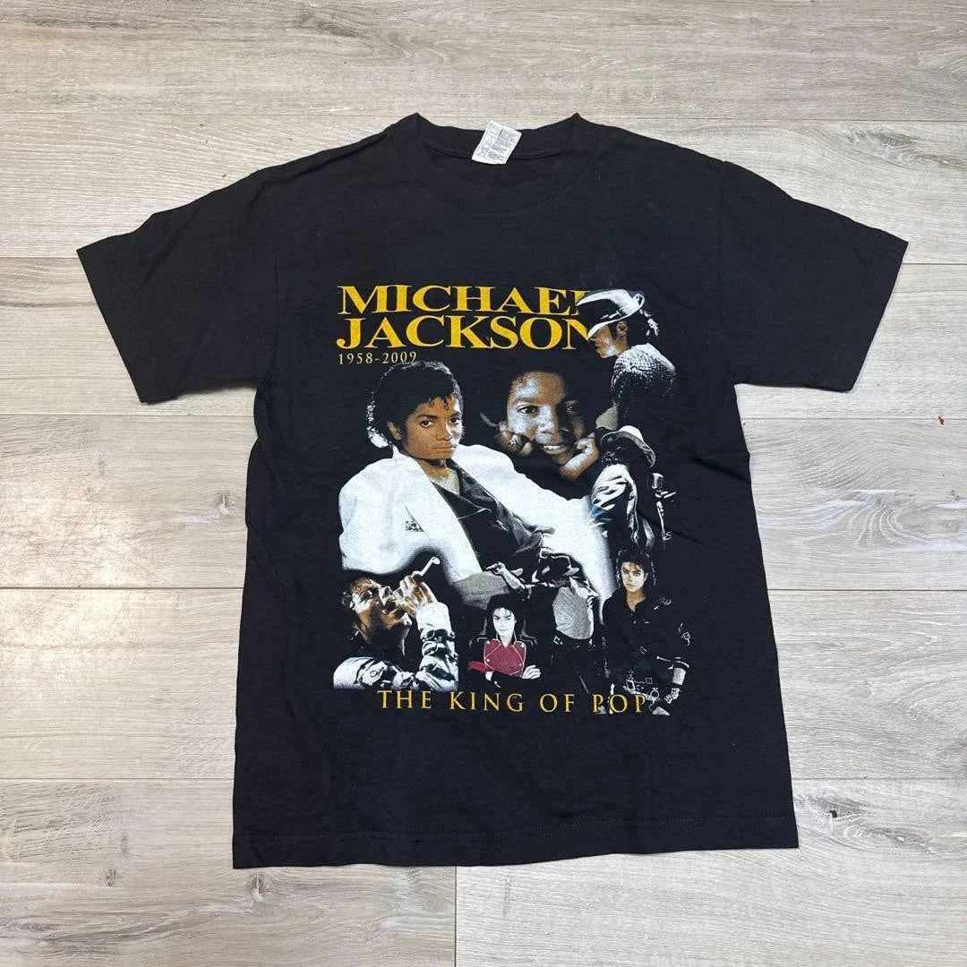 Michael Jackson Graphic T-shirt Black S Unused Retro Style 2009 1 Unisex T-shirt, Sweatshirt, Hoodie, Long Sleeve Tee - T-Shirt, Sweatshirt, Hoodie