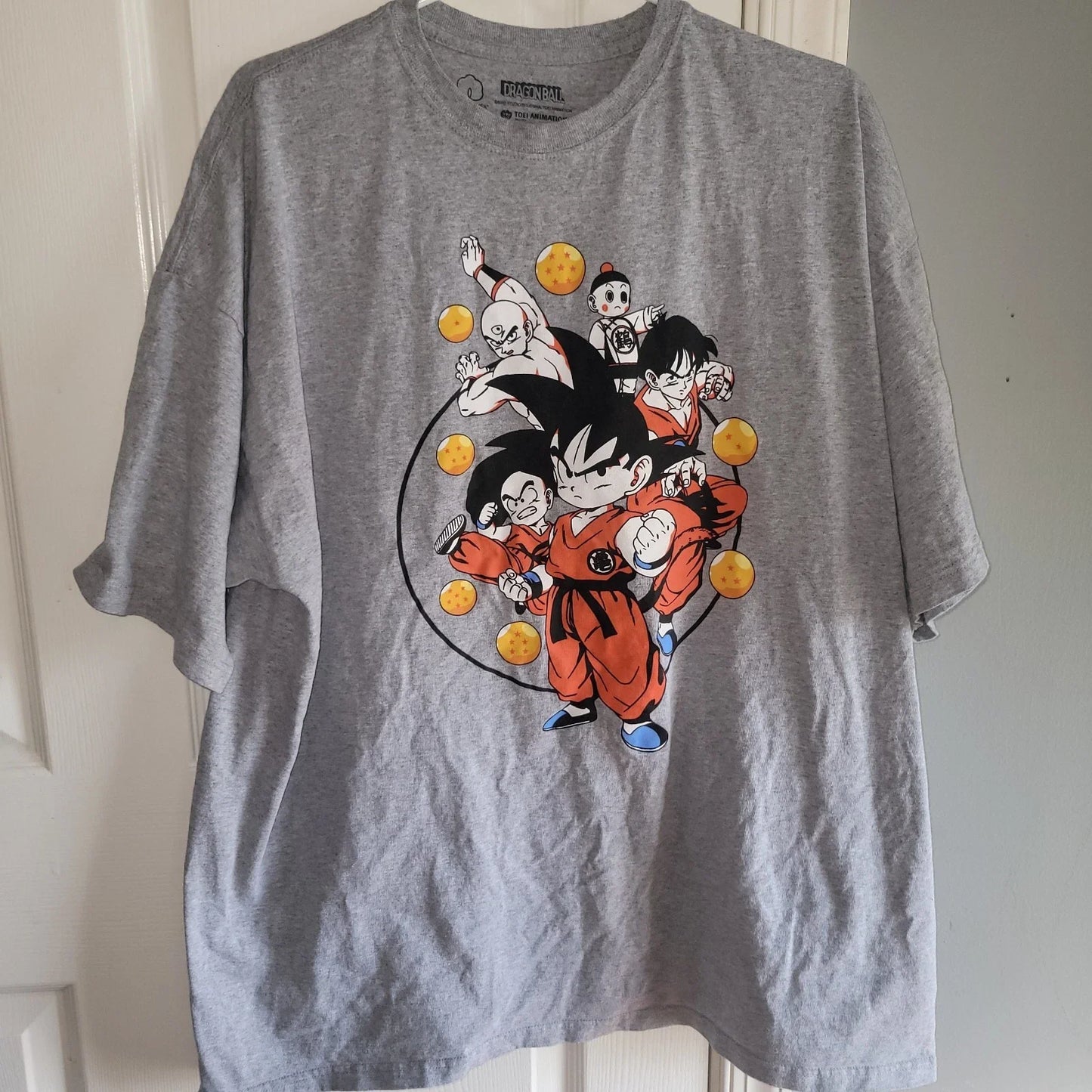 DragonBall Z T-Shirt Gray Mens Short Sleeve Graphic Casual Top Size 2XL Unisex T-shirt, Sweatshirt, Hoodie, Long Sleeve Tee - T-Shirt, Sweatshirt, Hoodie