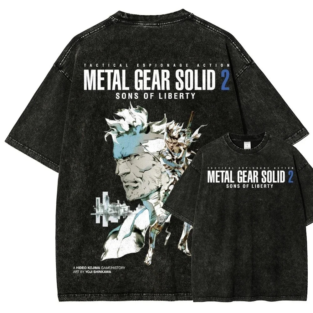 Metal Gear Solid T-Shirt Graphic Print GAME Tee Unisex Cotton T-Shirts Unisex T-shirt, Sweatshirt, Hoodie, Long Sleeve Tee - T-Shirt, Sweatshirt, Hoodie