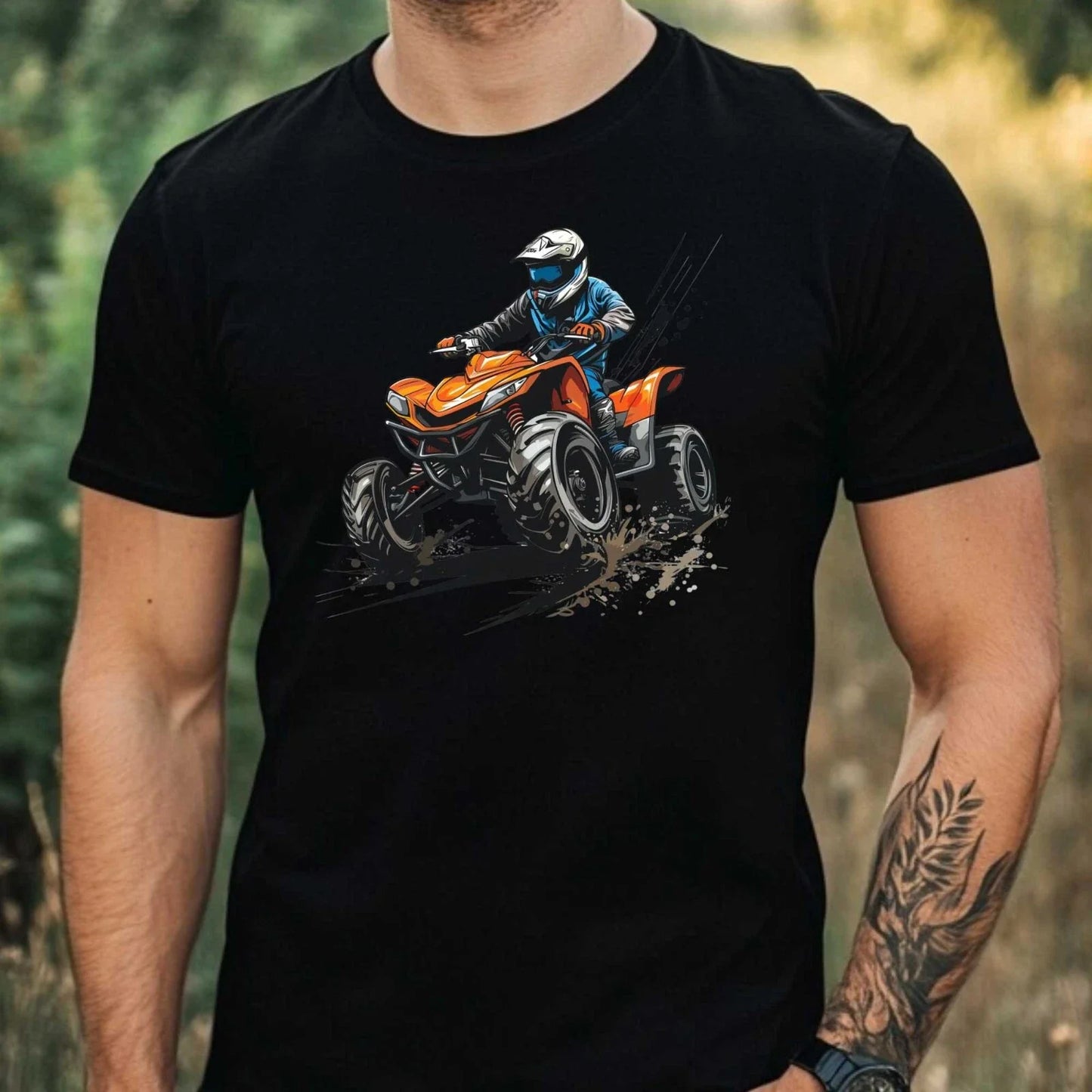 Mens Quad Driver Motif Cotton T-Shirt Size XS to 5XL Unisex T-shirt, Sweatshirt, Hoodie, Long Sleeve Tee - T-Shirt, Sweatshirt, Hoodie