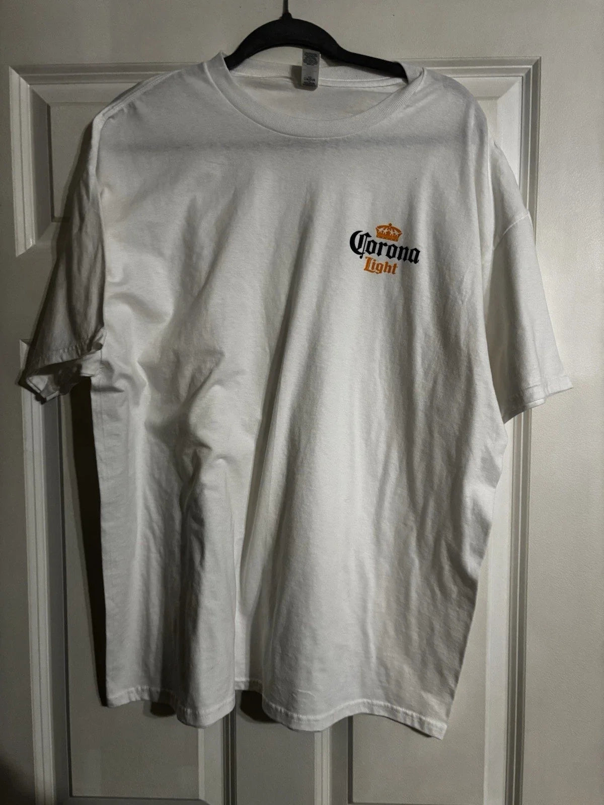 Corona  Light T Shirt XLARGE NWOT Beer Alcohol White Unisex T-shirt, Sweatshirt, Hoodie, Long Sleeve Tee - T-Shirt, Sweatshirt, Hoodie