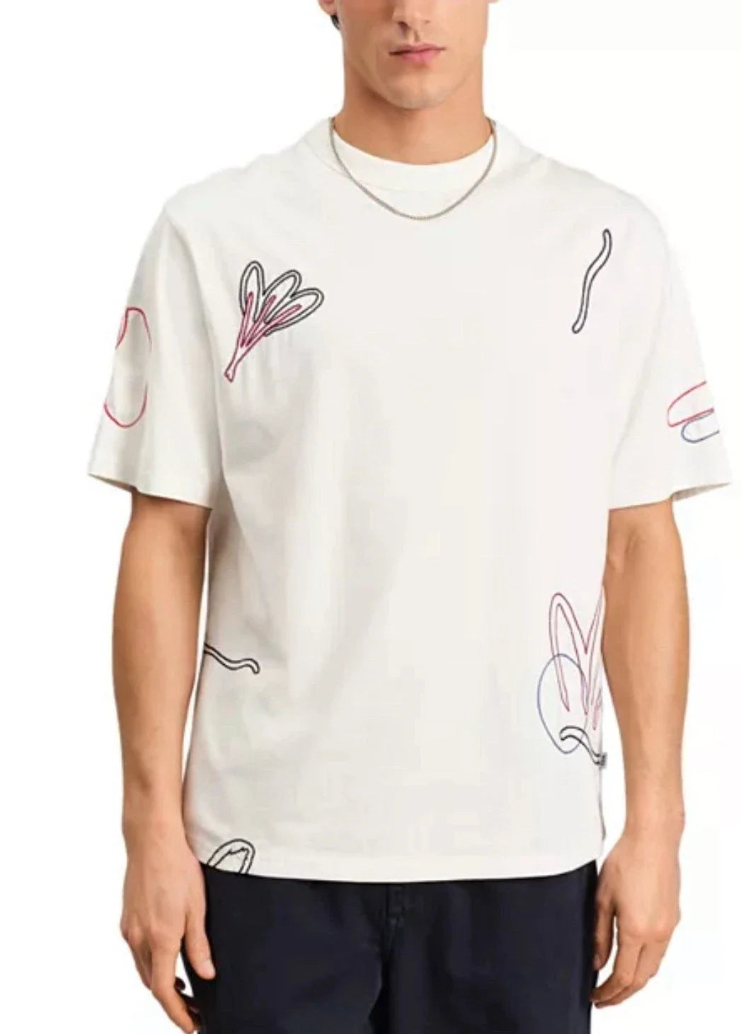 Wax London Mens Milton Short Sleeve Tee Ecru Size XL $90 Unisex T-shirt, Sweatshirt, Hoodie, Long Sleeve Tee - T-Shirt, Sweatshirt, Hoodie