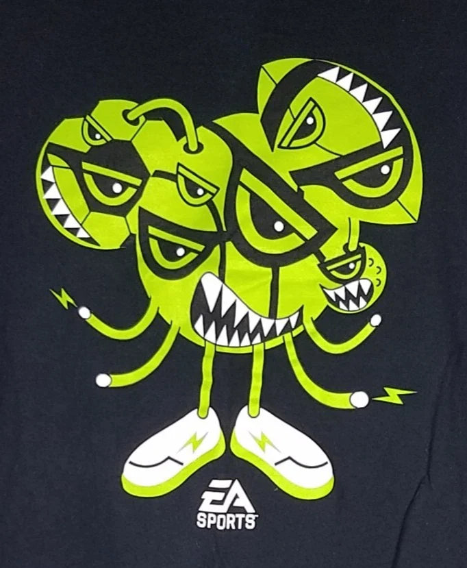 EA Sports Logo T-shirt Size L Ball Monster Football Basketball Soccer RARE Unisex T-shirt, Sweatshirt, Hoodie, Long Sleeve Tee - T-Shirt, Sweatshirt, Hoodie