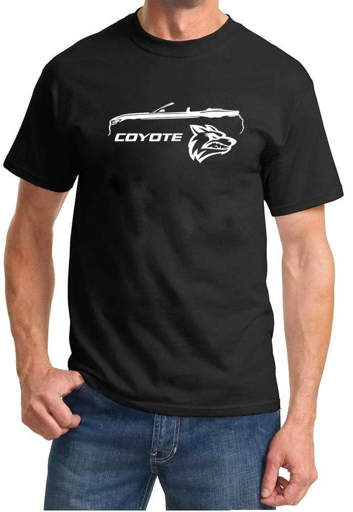 2015-18 Ford Mustang GT 5.0 Convertible Coyote Design Tshirt NEW Unisex T-shirt, Sweatshirt, Hoodie, Long Sleeve Tee - T-Shirt, Sweatshirt, Hoodie