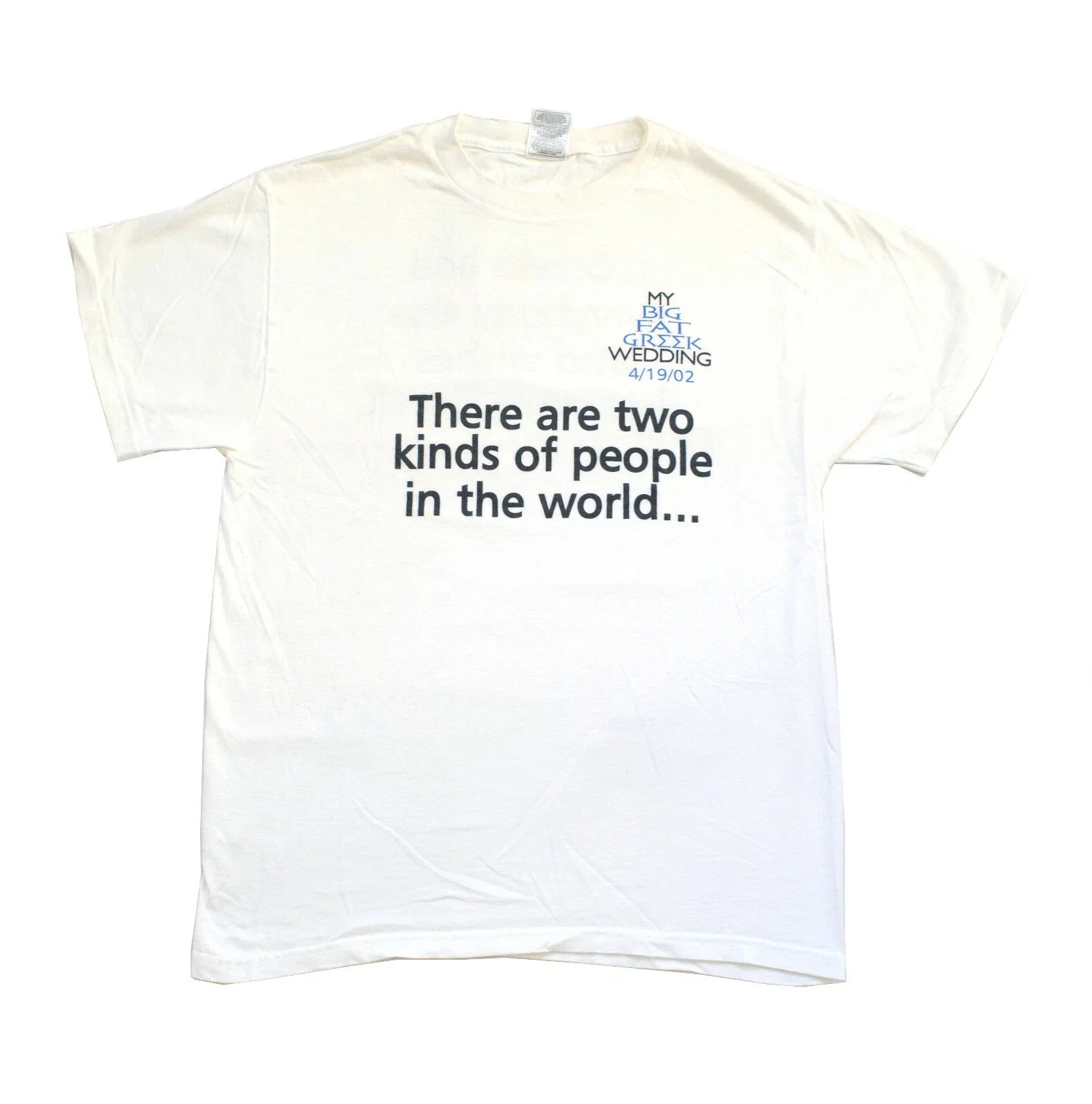 My Big Fat Greek Wedding Movie Vintage Early Y2K Release Day Promo T shirt, Sz M Unisex T-shirt, Sweatshirt, Hoodie, Long Sleeve Tee - T-Shirt, Sweatshirt, Hoodie