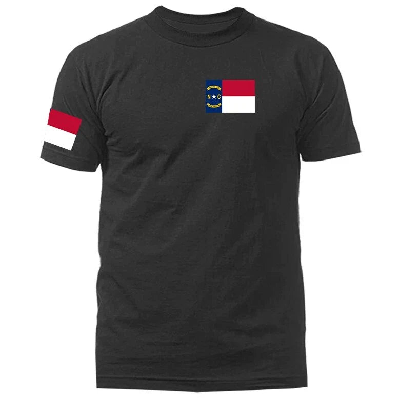 State of North Carolina Flag Crest Graphic T-shirt Unisex T-shirt, Sweatshirt, Hoodie, Long Sleeve Tee - T-Shirt, Sweatshirt, Hoodie