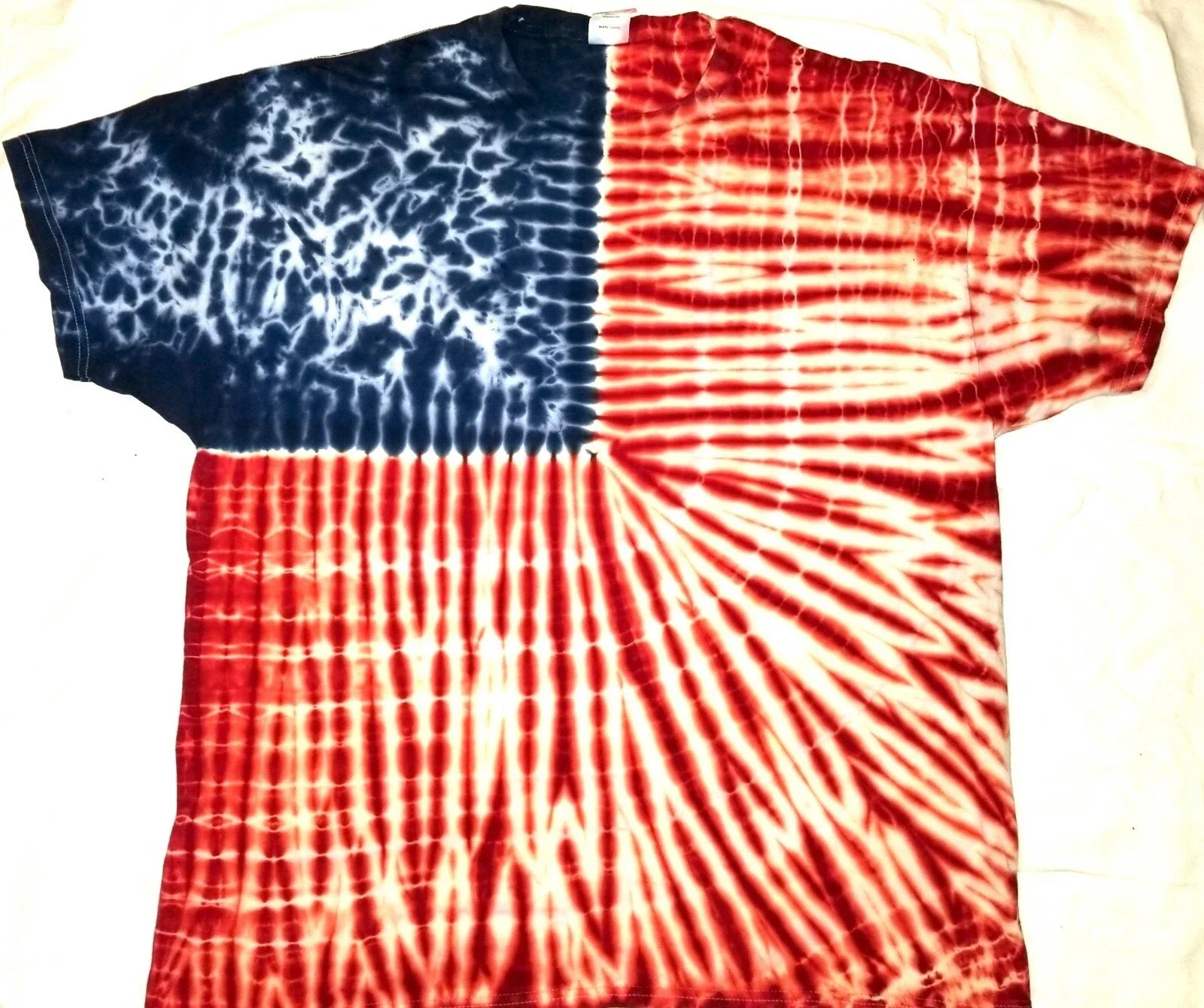 HANDMADE ORIGINAL CUSTOM dyed T-Shirt tie dye Patriot Flag tye die hippie Unisex T-shirt, Sweatshirt, Hoodie, Long Sleeve Tee - T-Shirt, Sweatshirt, Hoodie