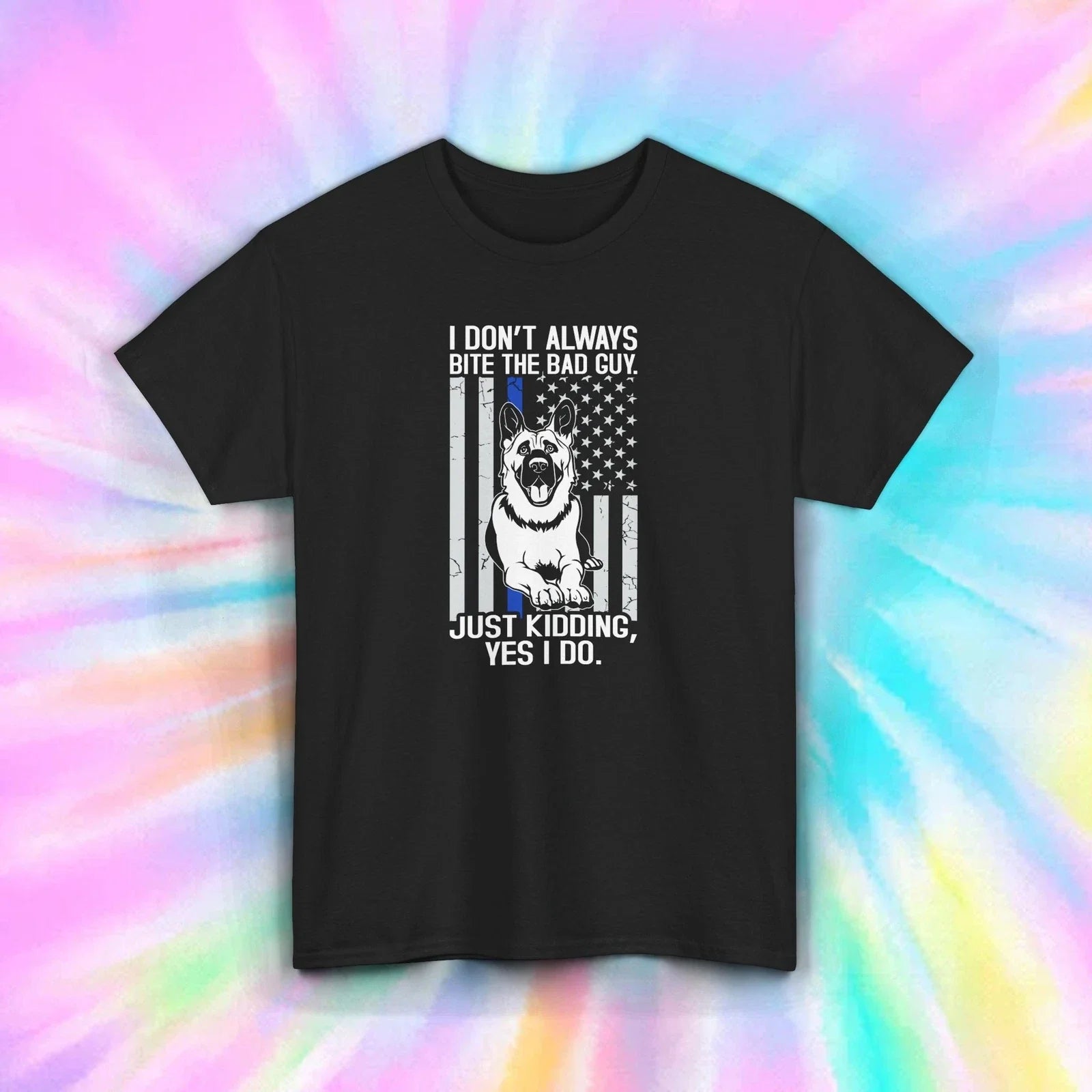 Bite The Bad Guy Shirt Funny Police K9 Dog Handler Tee S-5XL Unisex T-shirt, Sweatshirt, Hoodie, Long Sleeve Tee - T-Shirt, Sweatshirt, Hoodie