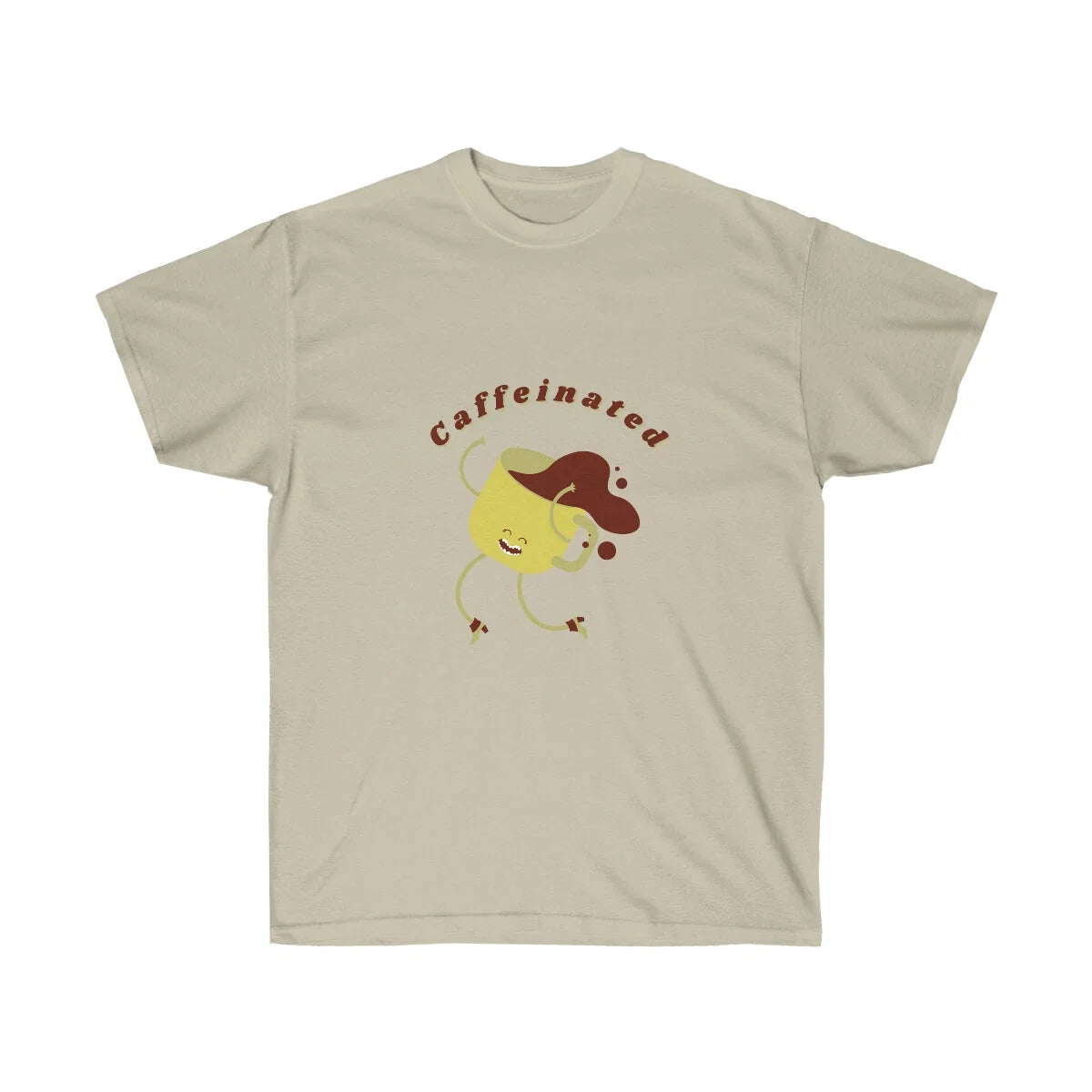 Caffeinated Adorable Unisex Ultra Cotton Tee, Perfect Gift for Coffee Lovers Unisex T-shirt, Sweatshirt, Hoodie, Long Sleeve Tee - T-Shirt, Sweatshirt, Hoodie