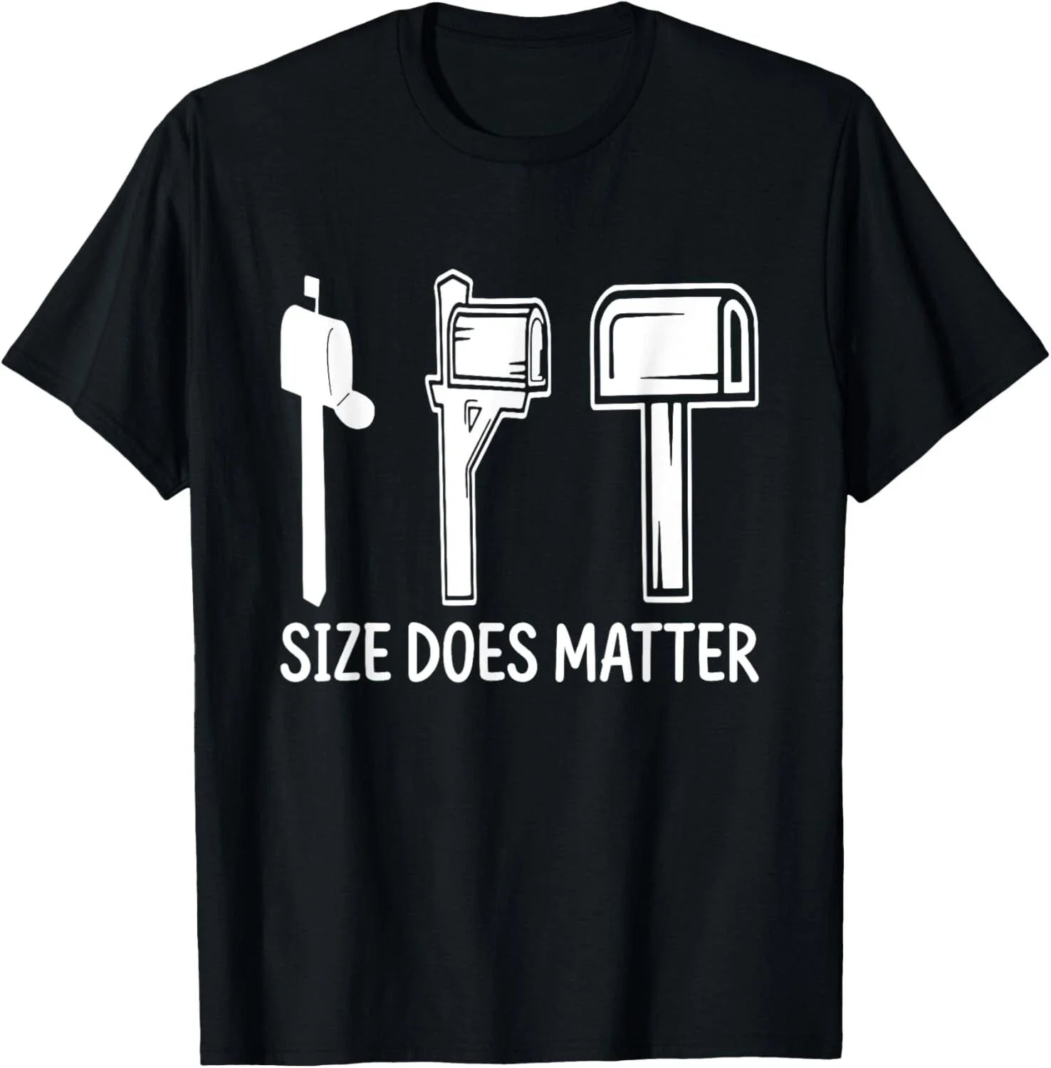 Size Does Matter Funny Postal Worker Quote Gift Unisex T-Shirt Unisex T-shirt, Sweatshirt, Hoodie, Long Sleeve Tee - T-Shirt, Sweatshirt, Hoodie