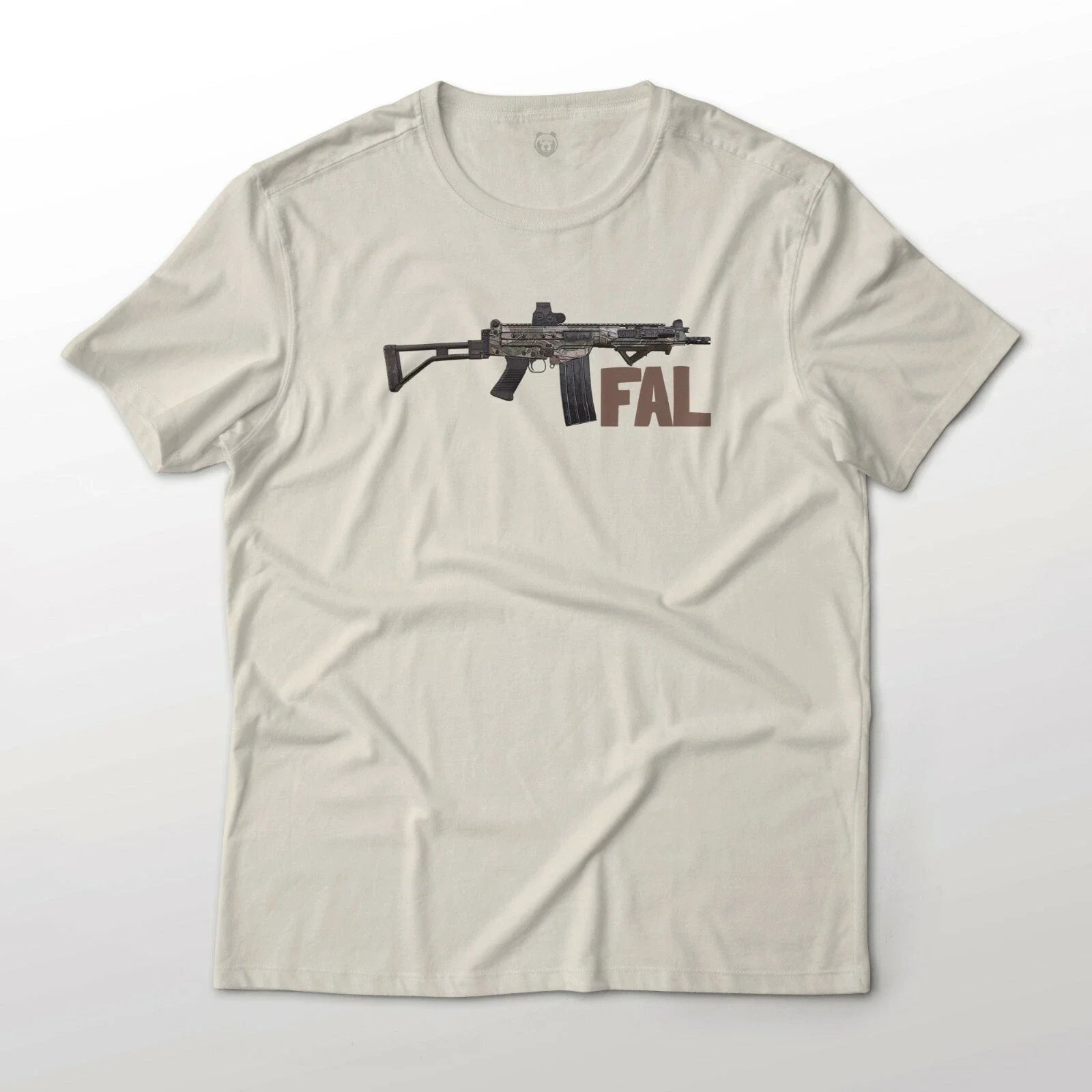 FAL Battle Rifle Para Carbine, Brushstroke Camouflage Gun Art Graphic T-Shirt Unisex T-shirt, Sweatshirt, Hoodie, Long Sleeve Tee - T-Shirt, Sweatshirt, Hoodie