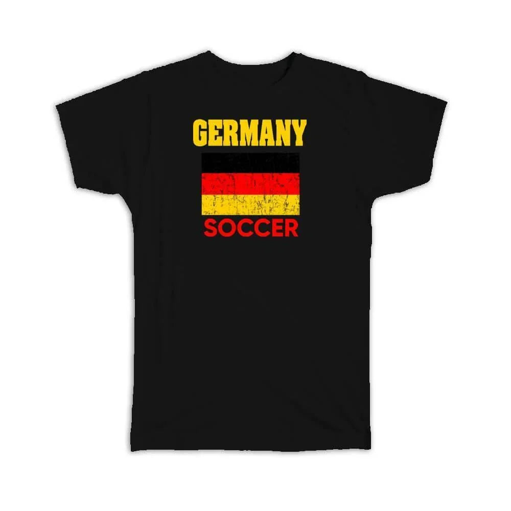 Gift T-Shirt : Germany Distressed Flag Soccer Football Team German Country Unisex T-shirt, Sweatshirt, Hoodie, Long Sleeve Tee - T-Shirt, Sweatshirt, Hoodie