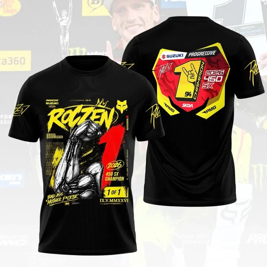 Ken 2026 AMA Supercross 450cc Champion 3D Apparel Tshirt Unisex T-shirt, Sweatshirt, Hoodie, Long Sleeve Tee - T-Shirt, Sweatshirt, Hoodie