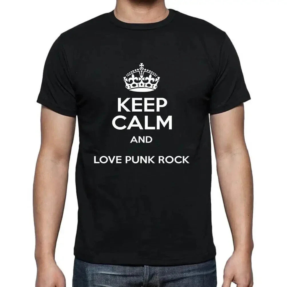 Men's Graphic T-Shirt Keep Calm And Love Punk Rock Eco-Friendly Limited Edition Unisex T-shirt, Sweatshirt, Hoodie, Long Sleeve Tee - T-Shirt, Sweatshirt, Hoodie