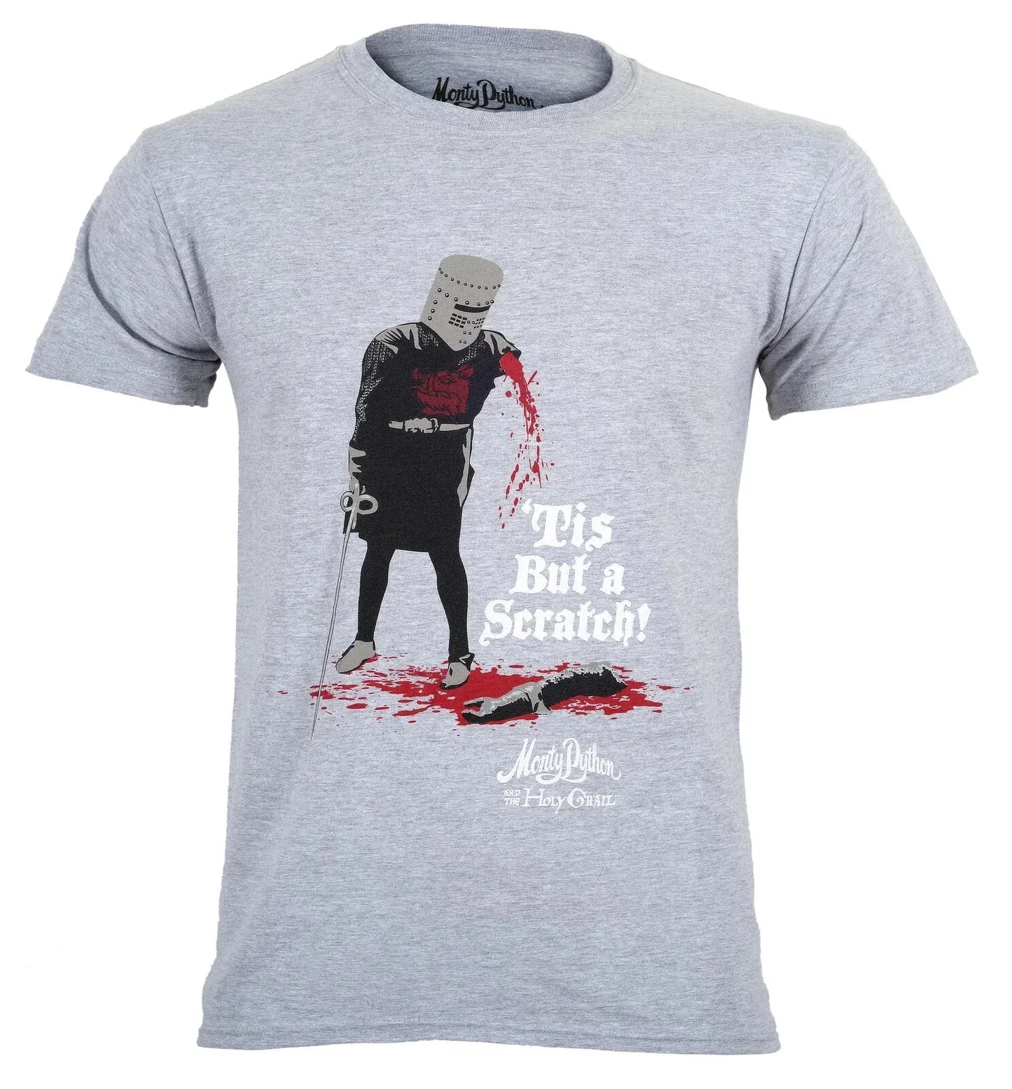 Official Monty Python T Shirt Tis But A Scratch New Holy Grail Grey S M L XL XXL Unisex T-shirt, Sweatshirt, Hoodie, Long Sleeve Tee - T-Shirt, Sweatshirt, Hoodie