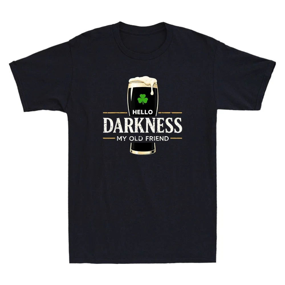 Hello Darkness My Old Friend Vitamin G Funny Drinking Quote Retro Men's  T-Shirt Unisex T-shirt, Sweatshirt, Hoodie, Long Sleeve Tee - T-Shirt, Sweatshirt, Hoodie