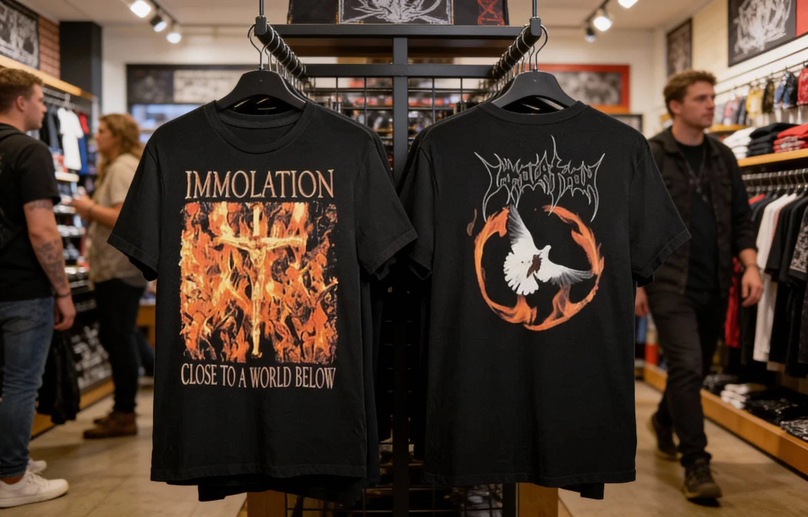 Immolation Band Close To A World Below 2sides T-shirt S to 5XL Unisex T-shirt, Sweatshirt, Hoodie, Long Sleeve Tee - T-Shirt, Sweatshirt, Hoodie