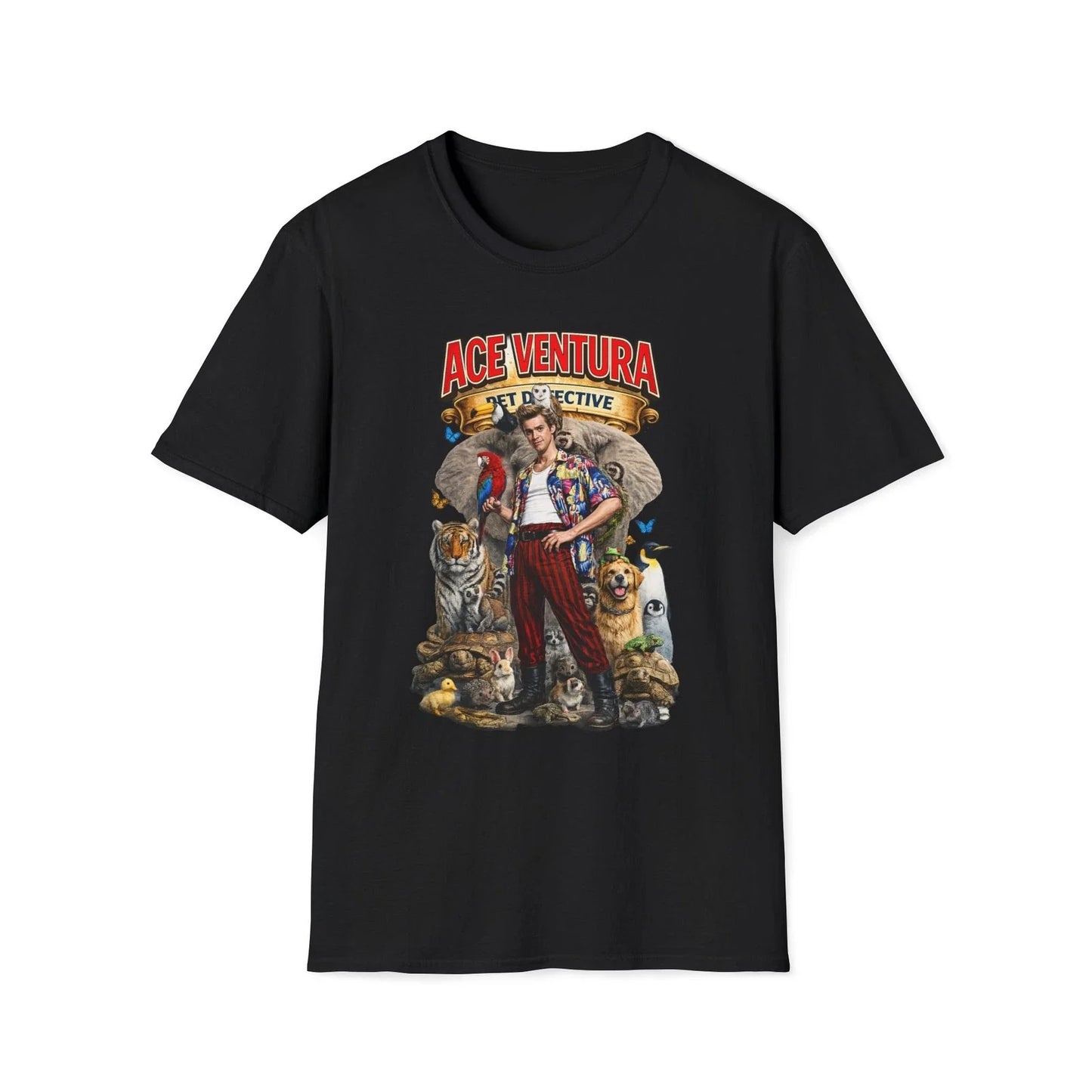 Ace Ventura Pet Detective T-Shirt  Classic 90s Comedy Movie Tee | Jim Carrey Unisex T-shirt, Sweatshirt, Hoodie, Long Sleeve Tee - T-Shirt, Sweatshirt, Hoodie