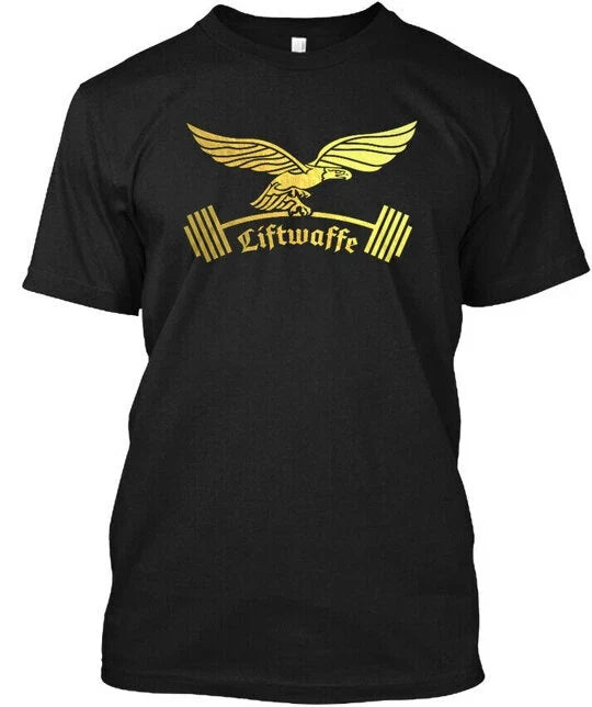 Liftwaffe Gold T-Shirt Made in the USA Size S to 5XL Unisex T-shirt, Sweatshirt, Hoodie, Long Sleeve Tee - T-Shirt, Sweatshirt, Hoodie
