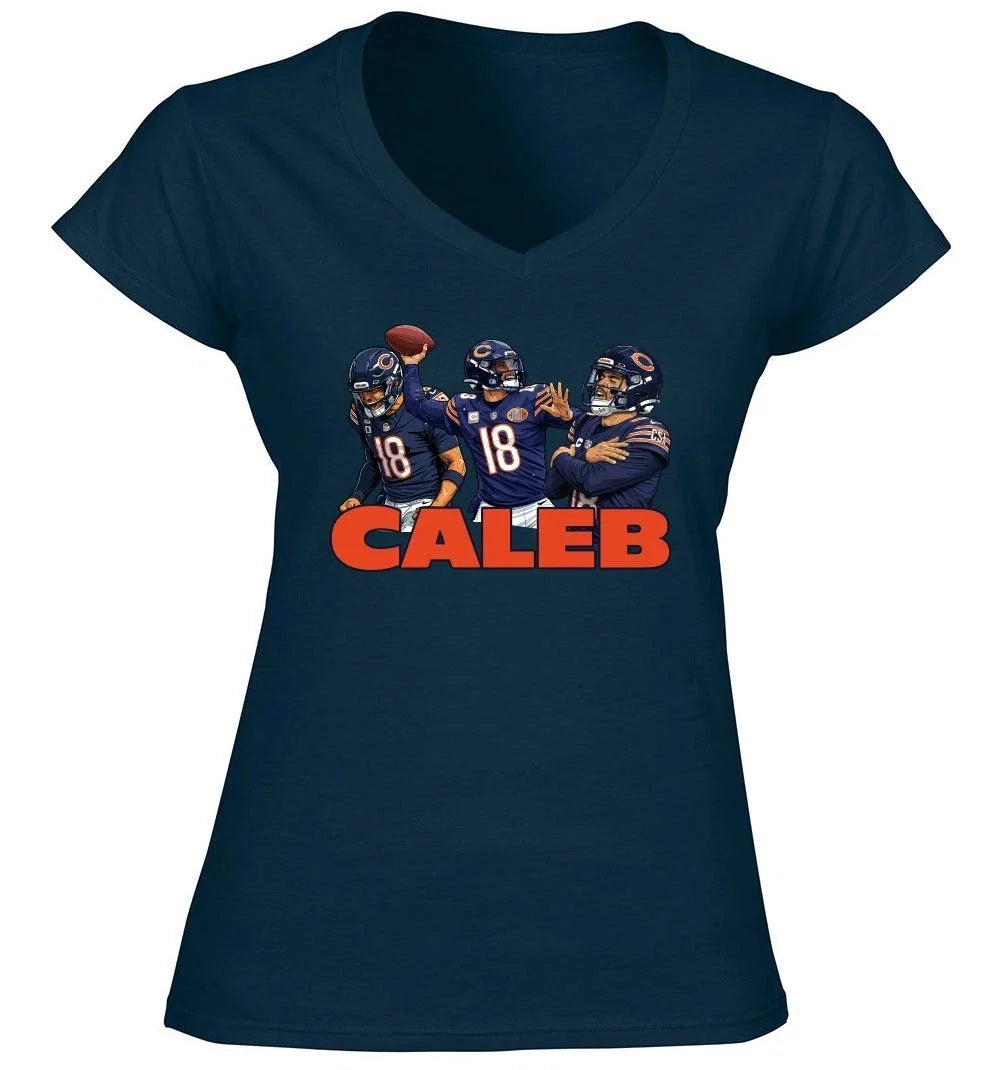 Caleb Williams Collage Bears LADIES V-Neck Shirt T-Shirt Unisex T-shirt, Sweatshirt, Hoodie, Long Sleeve Tee - T-Shirt, Sweatshirt, Hoodie