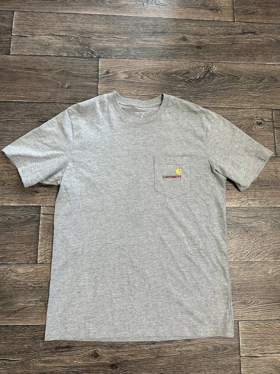 Carhartt T-Shirt Men's medium Grey Short Sleeve Crew Neck Y2K Unisex T-shirt, Sweatshirt, Hoodie, Long Sleeve Tee - T-Shirt, Sweatshirt, Hoodie