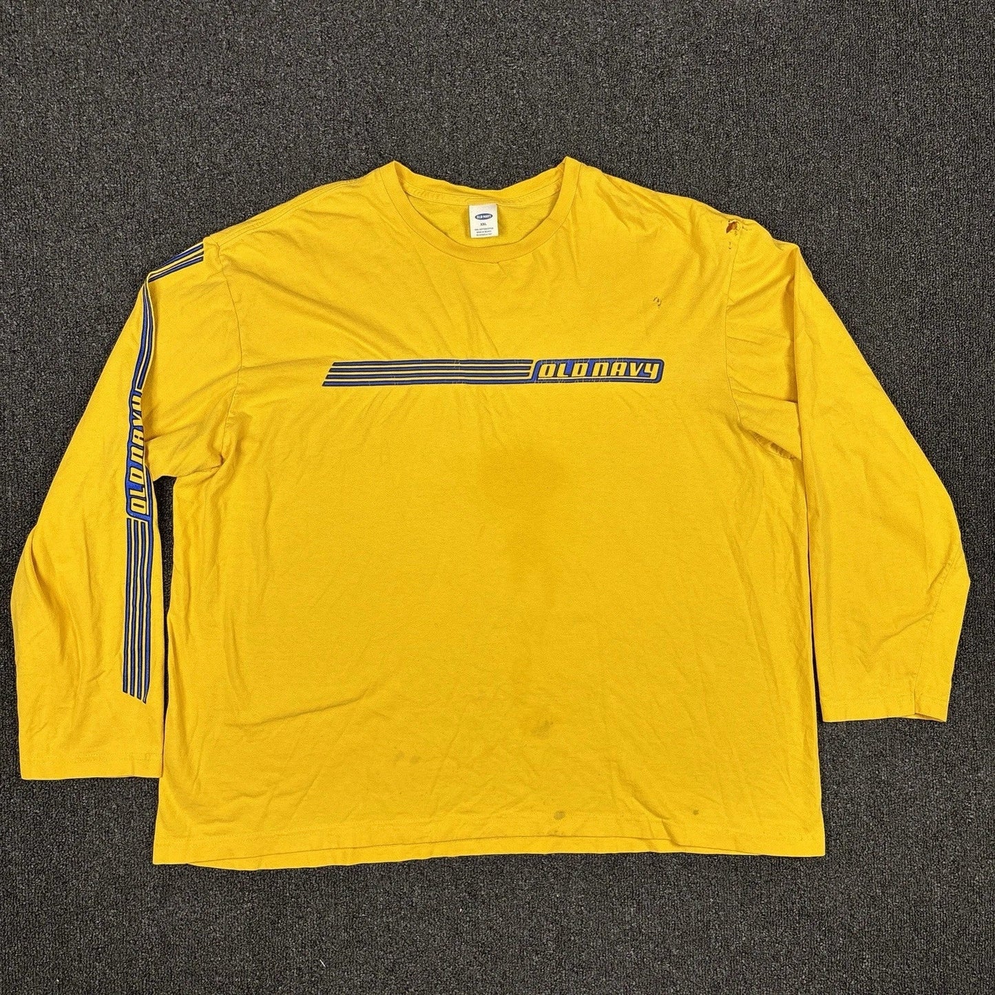 Vintage Y2K Old Navy T Shirt Distressd Long Sleeve Streetwear Skate Size 2XL XXL Unisex T-shirt, Sweatshirt, Hoodie, Long Sleeve Tee - T-Shirt, Sweatshirt, Hoodie