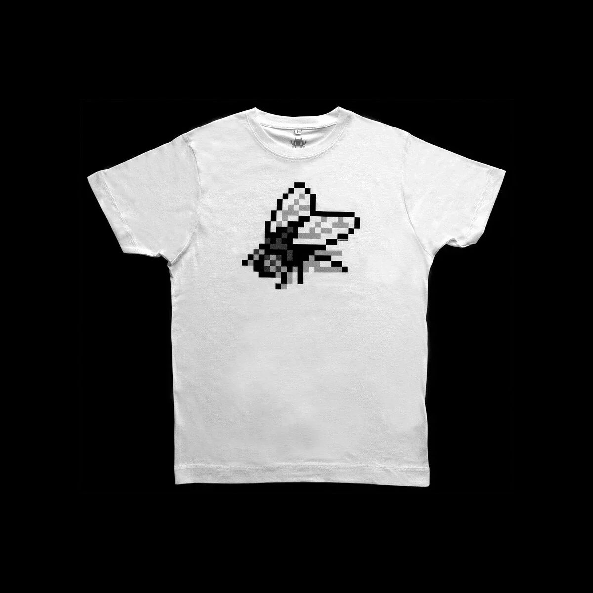 Space Invader Art Pixel Fly White Silkscreen T-Shirt 2020 Size MEDIUM NEW Unisex T-shirt, Sweatshirt, Hoodie, Long Sleeve Tee - T-Shirt, Sweatshirt, Hoodie