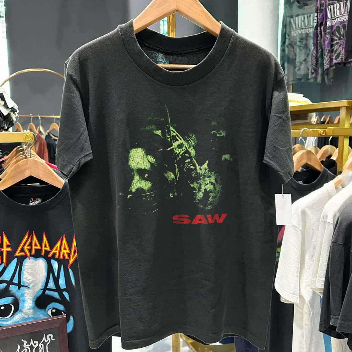 2004 Saw Classic T-Shirt Black M Unisex T-shirt, Sweatshirt, Hoodie, Long Sleeve Tee - T-Shirt, Sweatshirt, Hoodie