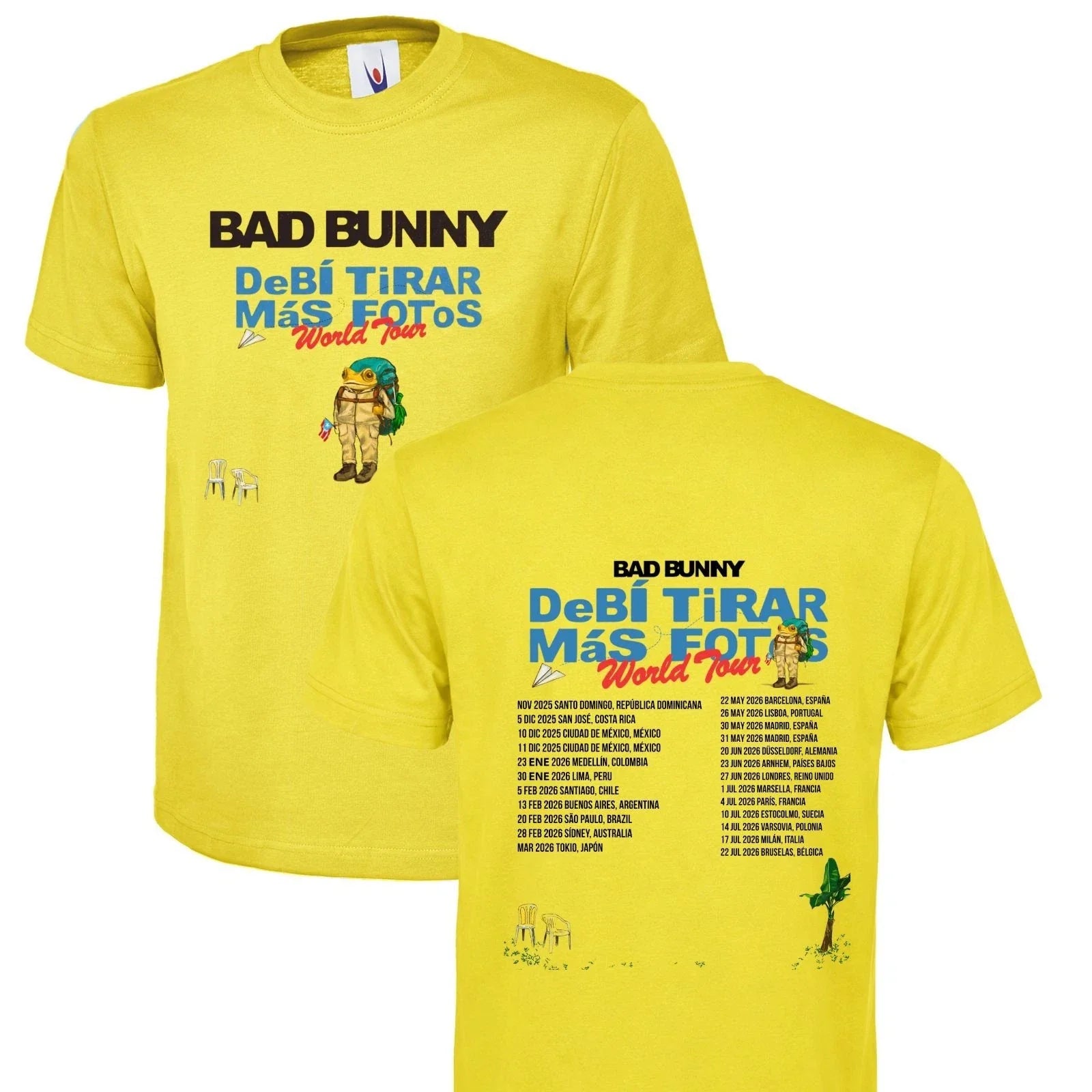 Bad Bunny T Shirt  Debi Tirar Frog Inspired Music Unisex Adult Kids Tee Tops 26 Unisex T-shirt, Sweatshirt, Hoodie, Long Sleeve Tee - T-Shirt, Sweatshirt, Hoodie