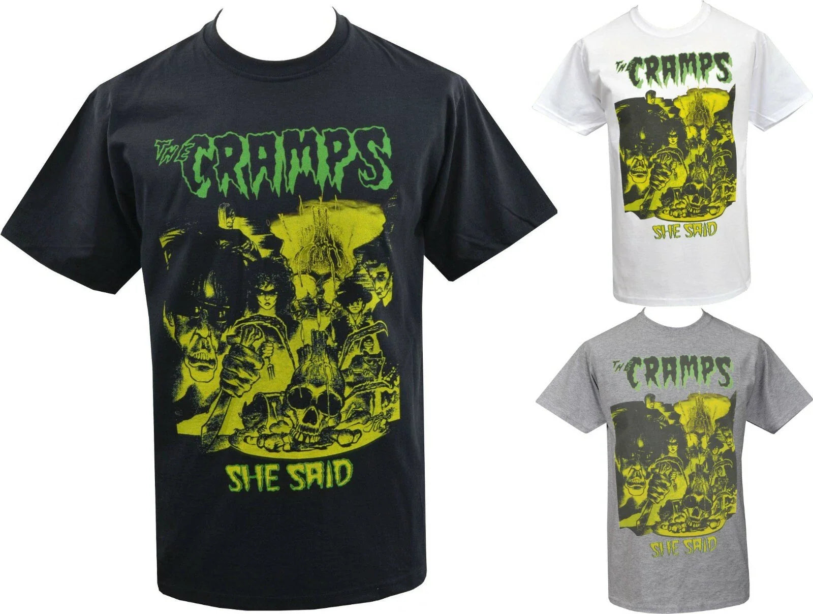 The Cramps Mens PSYCHOBILLY T-Shirt She Said Hasil Adkins Garage Punk Lux 80's Unisex T-shirt, Sweatshirt, Hoodie, Long Sleeve Tee - T-Shirt, Sweatshirt, Hoodie