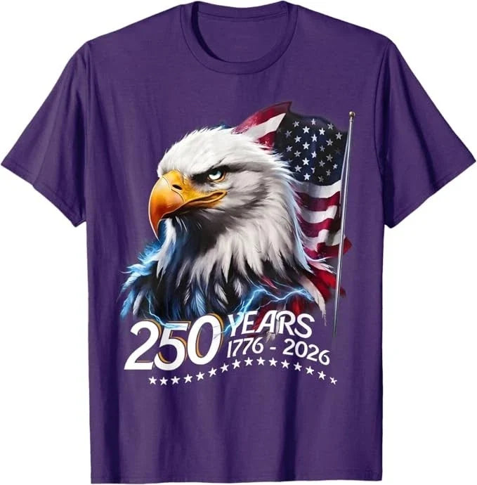 250 Years American 250th Anniversary Patriotic USA 4th July T-Shirt Unisex T-shirt, Sweatshirt, Hoodie, Long Sleeve Tee - T-Shirt, Sweatshirt, Hoodie