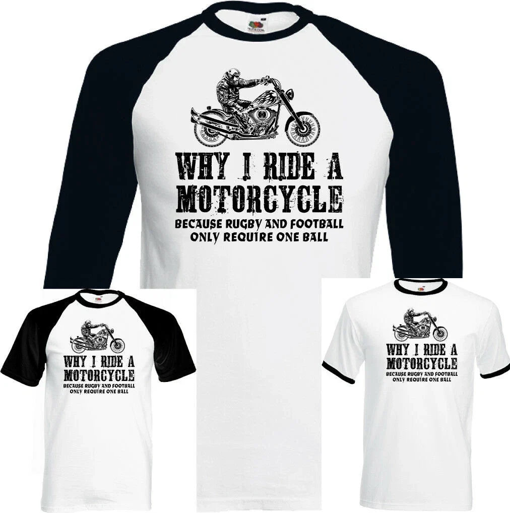 MOTORCYCLE T-Shirt Why I Ride A Motorbike Biker Yamaha Bike Kawasaki Mens Funny Unisex T-shirt, Sweatshirt, Hoodie, Long Sleeve Tee - T-Shirt, Sweatshirt, Hoodie