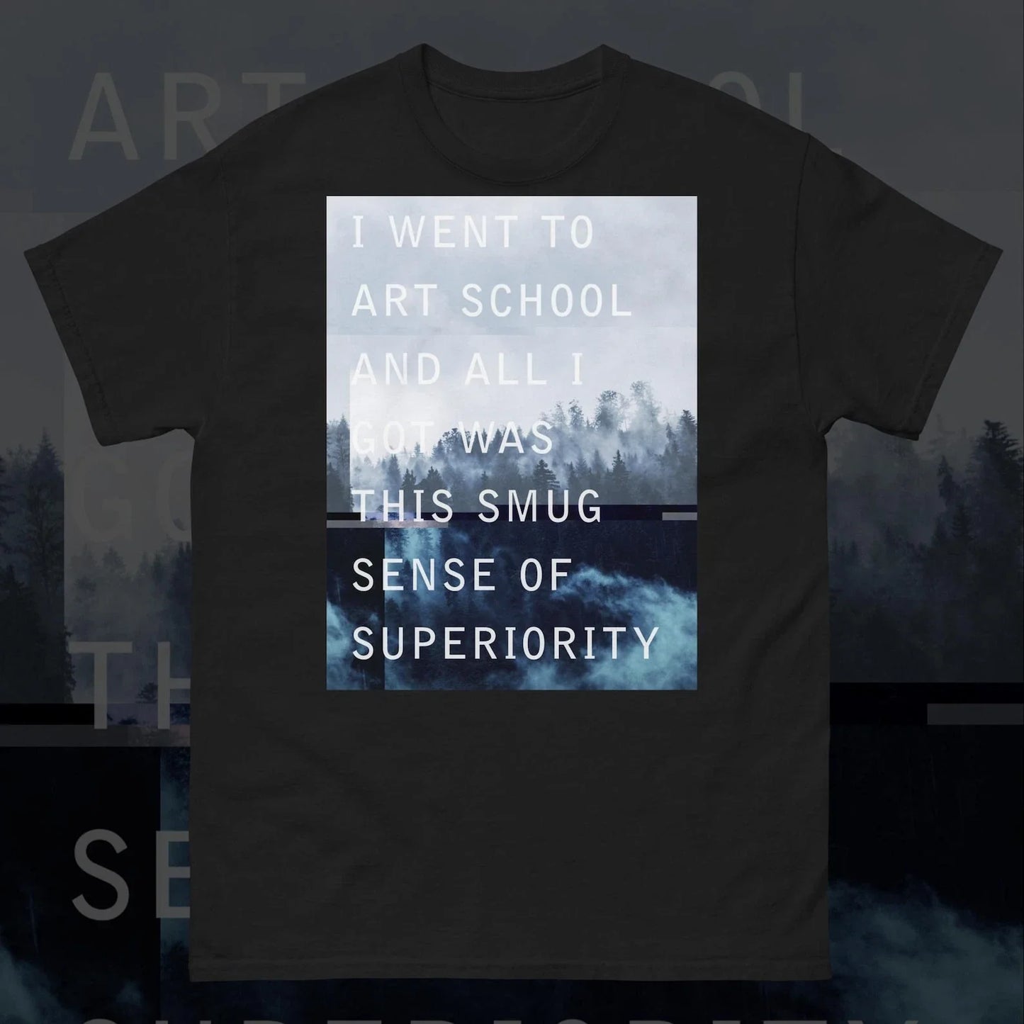 I Went to Art School Vaporwave Cyberpunk Glitch Pastel Goth 90s Retro Unisex Te Unisex T-shirt, Sweatshirt, Hoodie, Long Sleeve Tee - T-Shirt, Sweatshirt, Hoodie