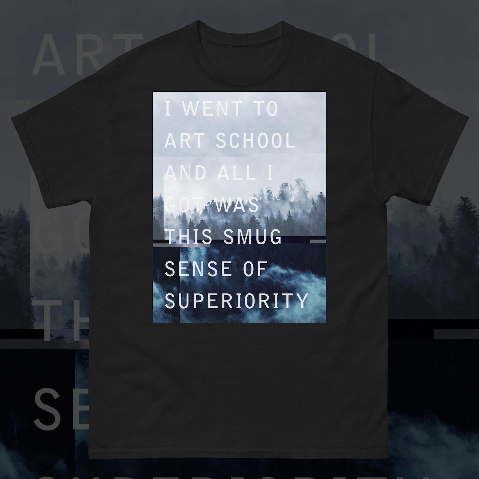 I Went to Art School Vaporwave Cyberpunk Glitch Pastel Goth 90s Retro Unisex Te Unisex T-shirt, Sweatshirt, Hoodie, Long Sleeve Tee - T-Shirt, Sweatshirt, Hoodie