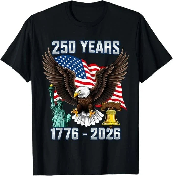 250th Anniversary USA 250 Year America Patriotic 4th of July T-Shirt Unisex T-shirt, Sweatshirt, Hoodie, Long Sleeve Tee - T-Shirt, Sweatshirt, Hoodie