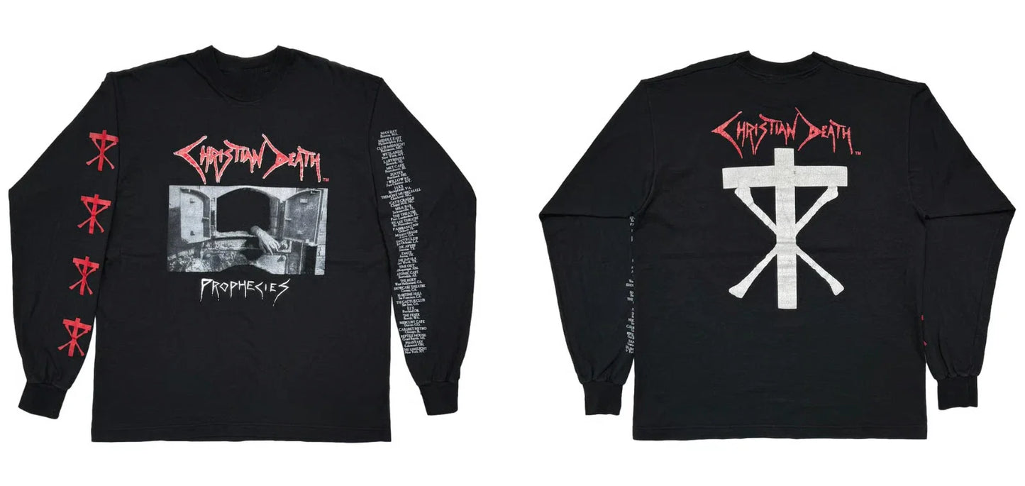 CHRISTIAN DEATH PROPHECIES LONGSLEEVE SHIRT Unisex T-shirt, Sweatshirt, Hoodie, Long Sleeve Tee - T-Shirt, Sweatshirt, Hoodie