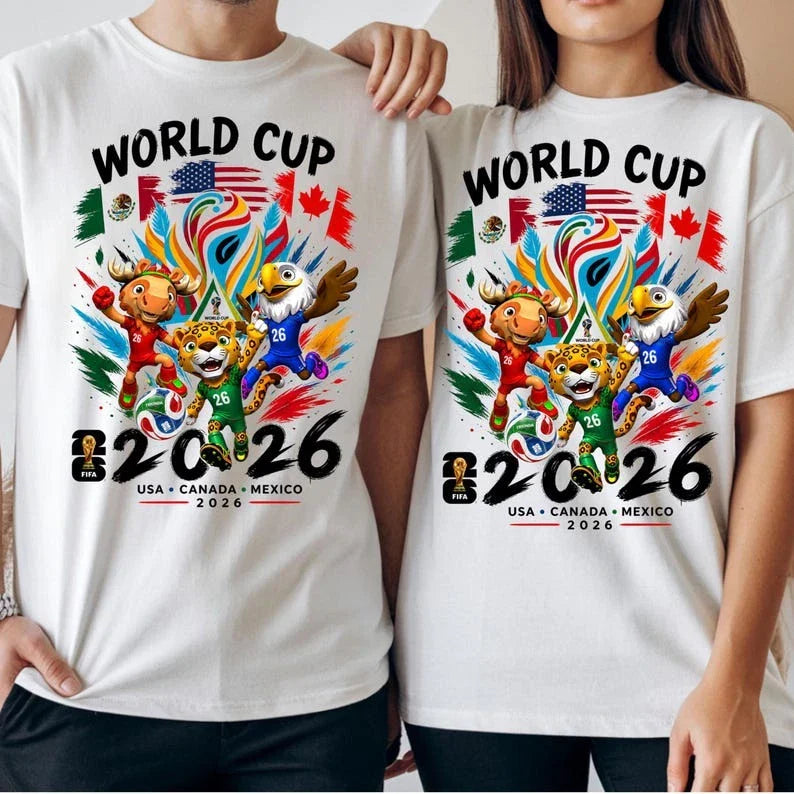 World Cup 2026 Shirt, Football Fan T-Shirt, Gift for Soccer Lovers Unisex T-shirt, Sweatshirt, Hoodie, Long Sleeve Tee - T-Shirt, Sweatshirt, Hoodie